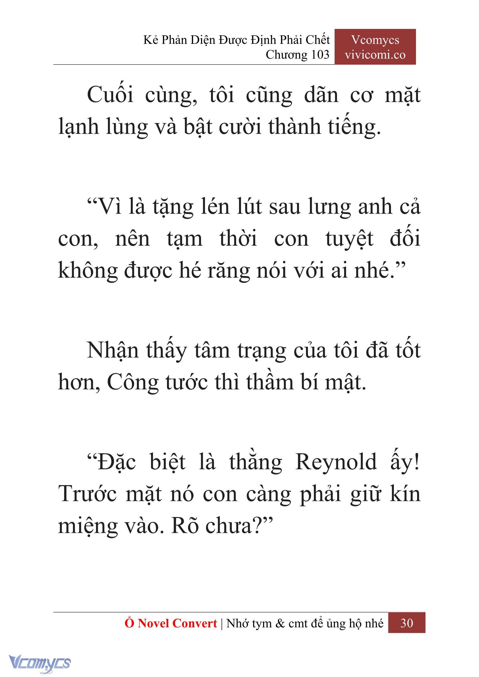 [Novel] Kẻ Phản Diện Được Định Phải Chết Chap 103 - Next Chap 104