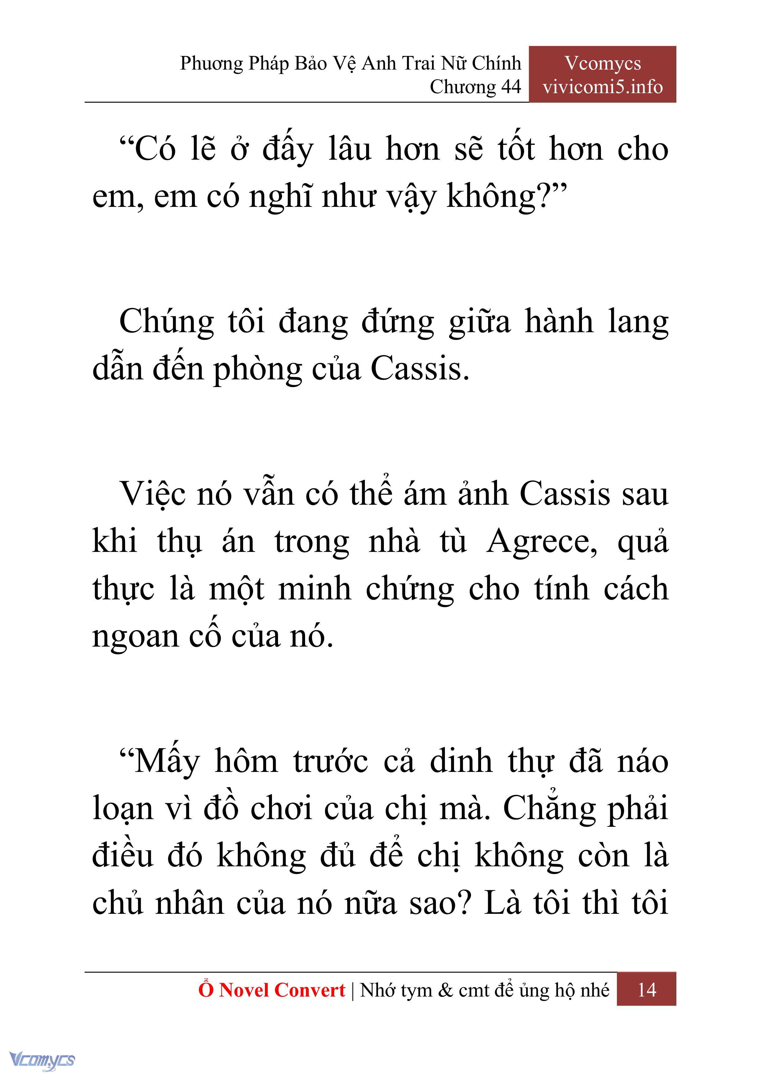 [Novel] Phương Pháp Bảo Vệ Anh Trai Nữ Chính Chap 44 - Trang 2