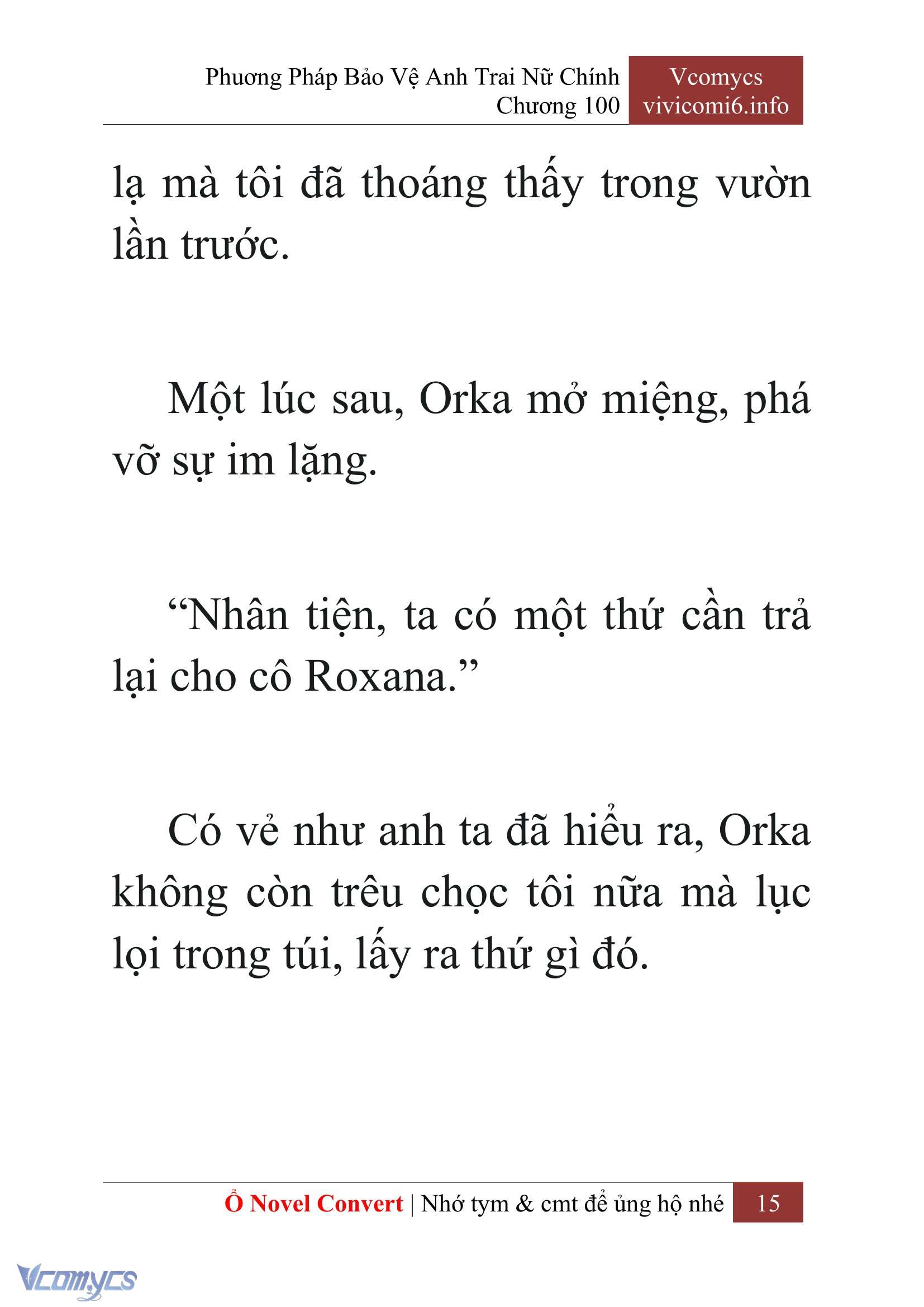 [Novel] Phương Pháp Bảo Vệ Anh Trai Nữ Chính Chap 100 - Trang 2