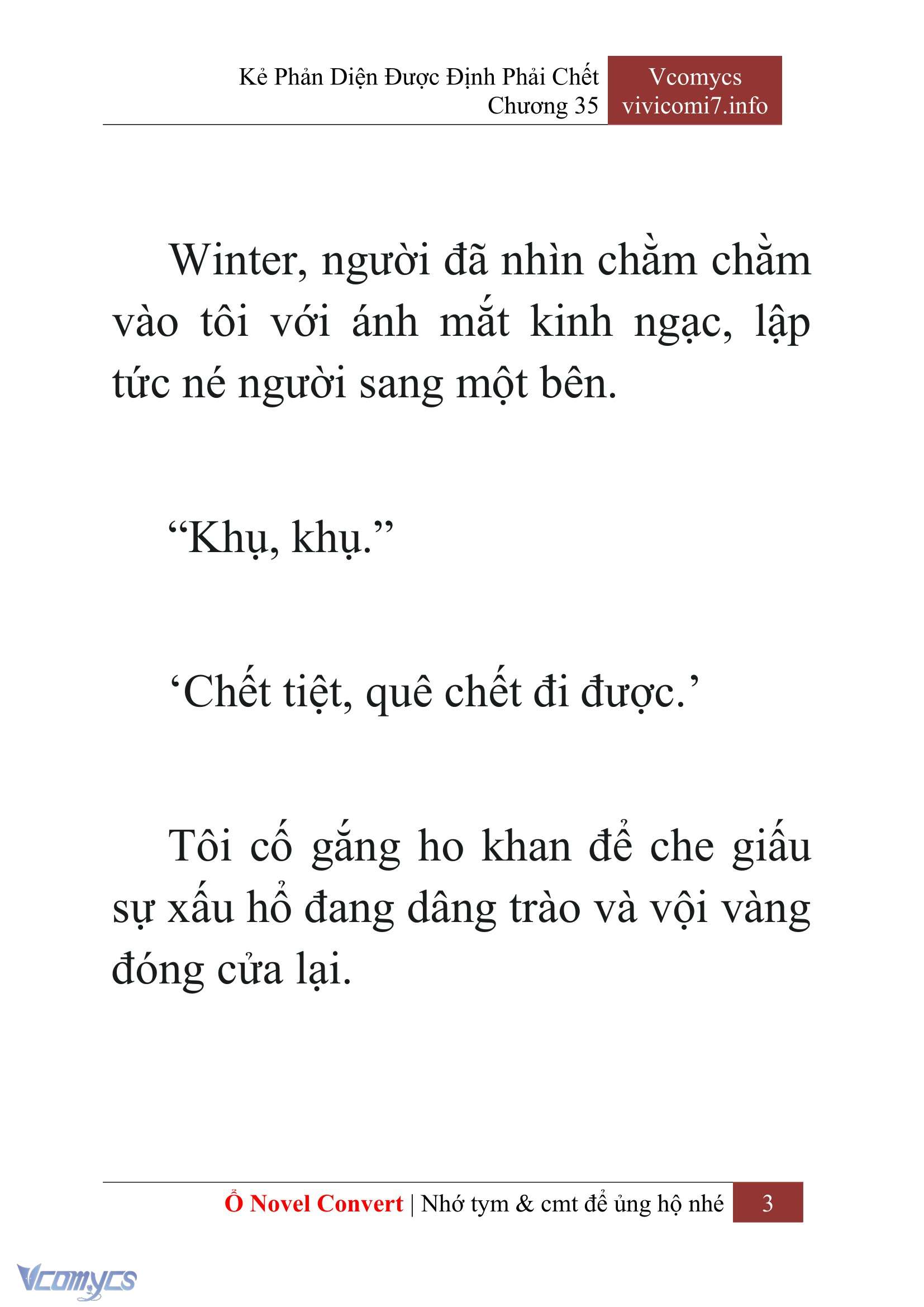 [Novel] Kẻ Phản Diện Được Định Phải Chết Chap 35 - Next Chap 36