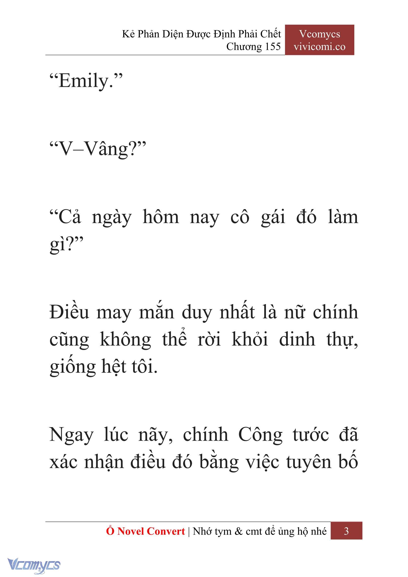 [Novel] Kẻ Phản Diện Được Định Phải Chết Chap 155 - Trang 2