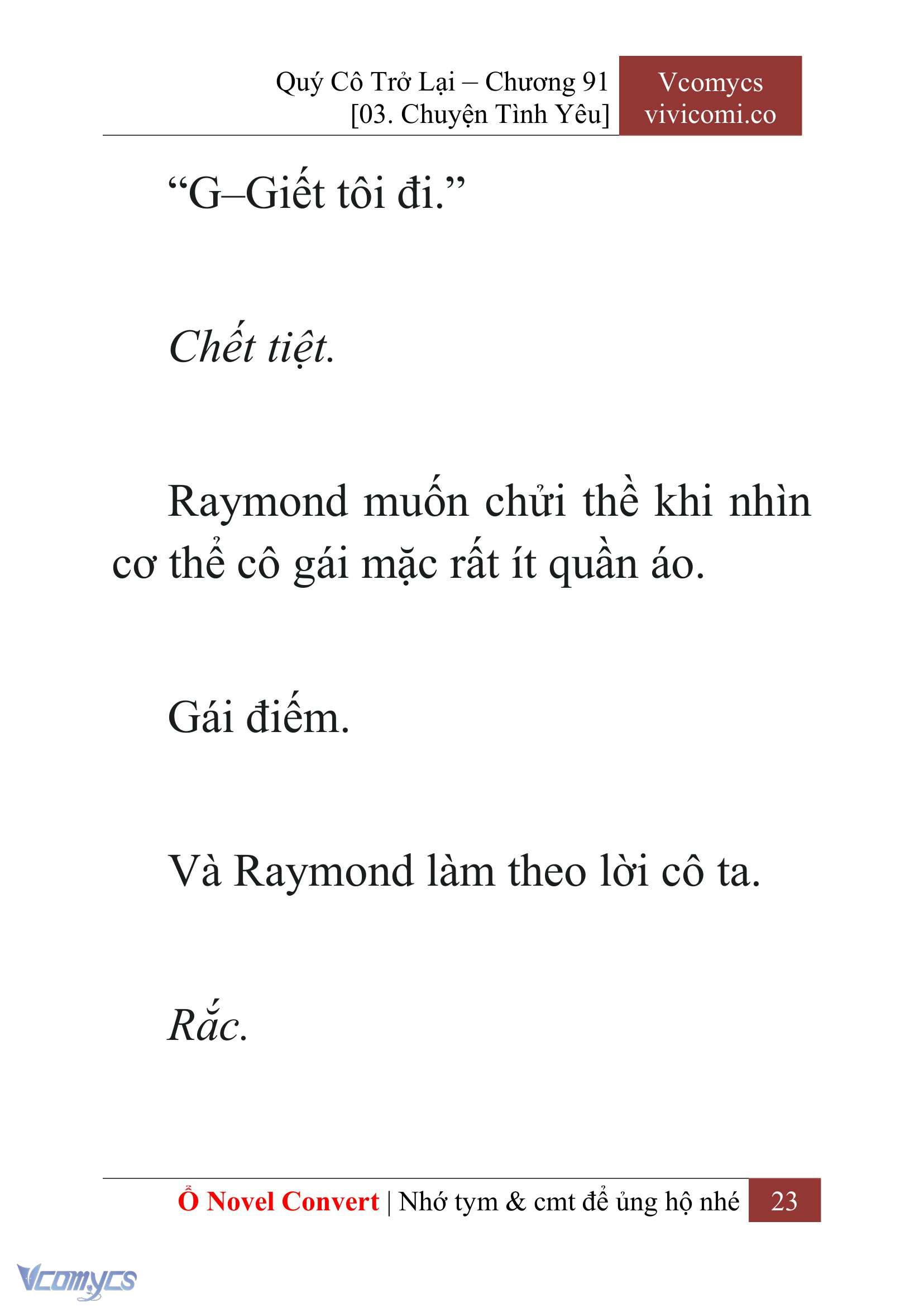 [Novel] Quý Cô Trở Lại Chap 91 - Trang 2