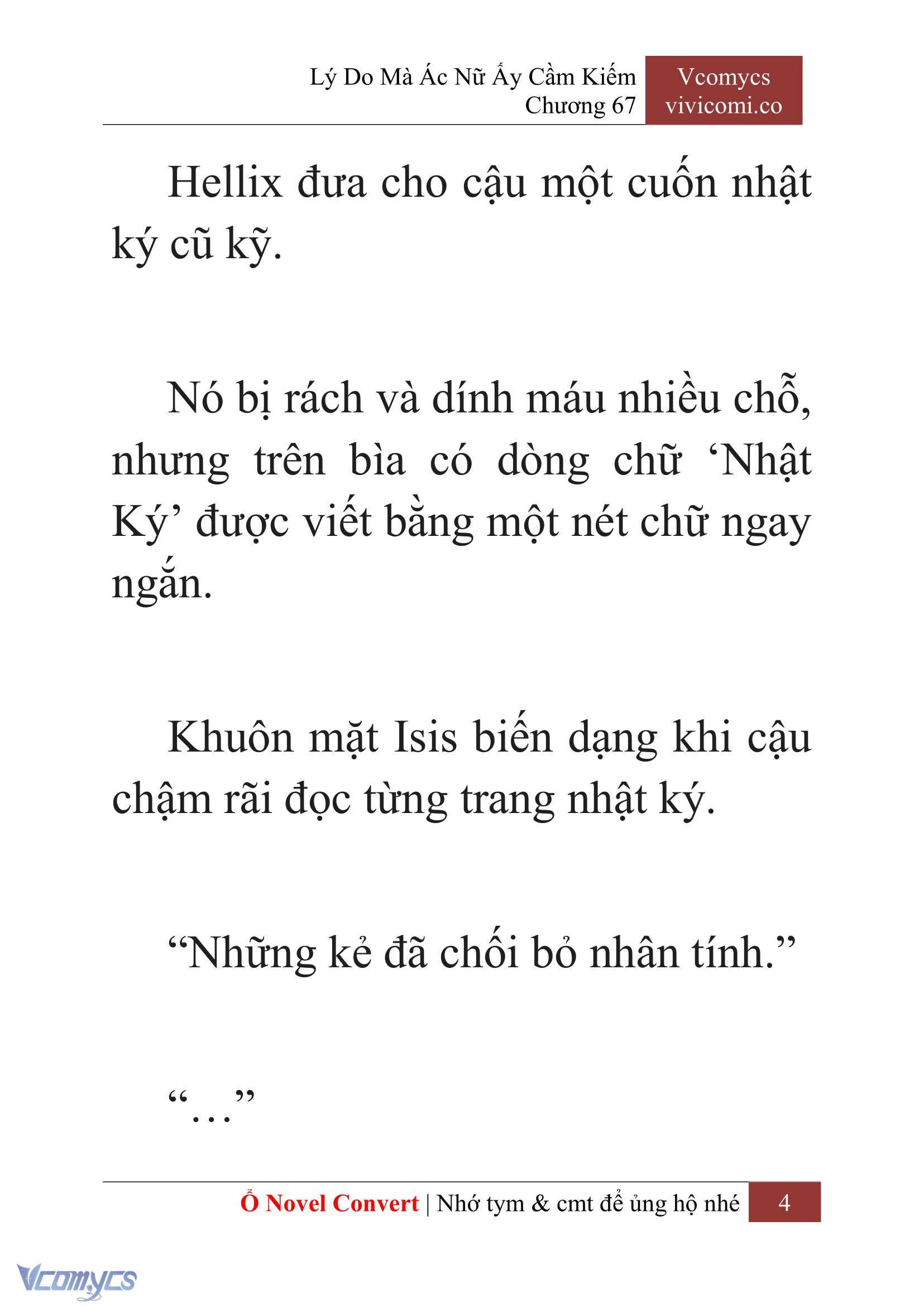 [Novel] Lý Do Mà Ác Nữ Ấy Cầm Kiếm Chap 67 - Next Chap 68