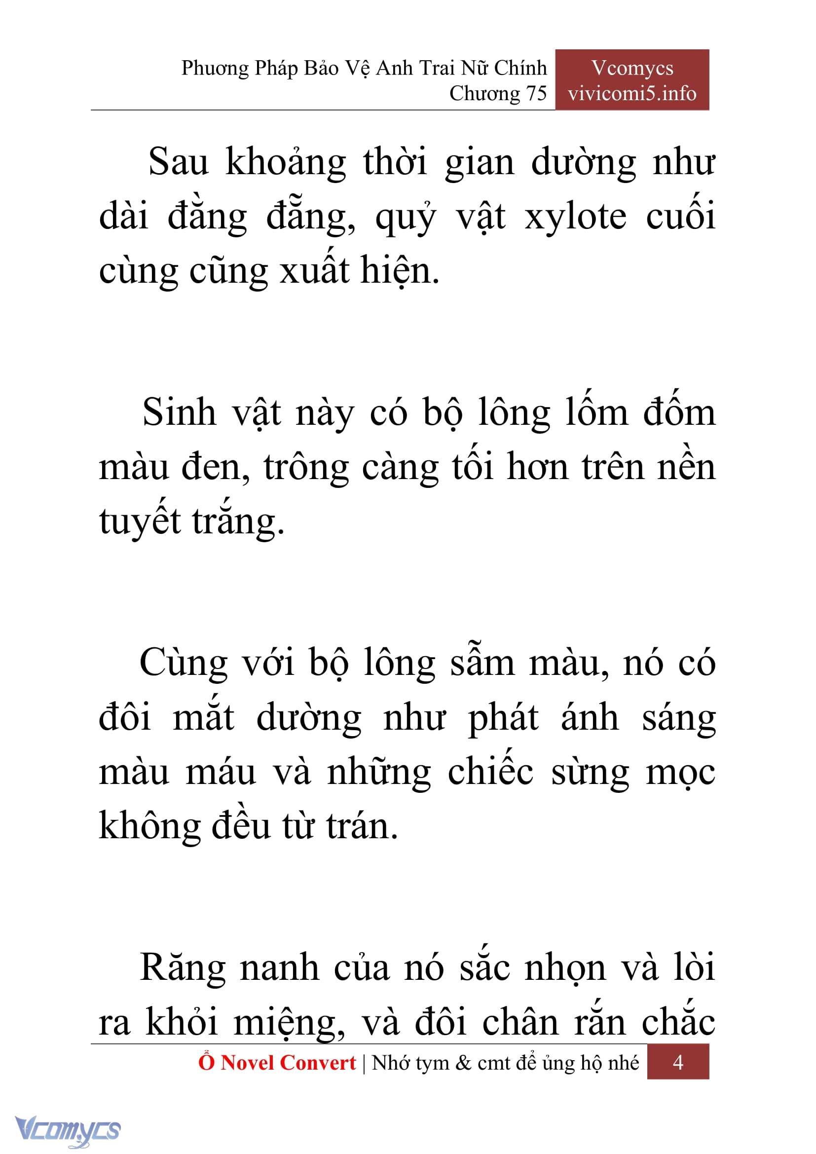 [Novel] Phương Pháp Bảo Vệ Anh Trai Nữ Chính Chap 75 - Trang 2