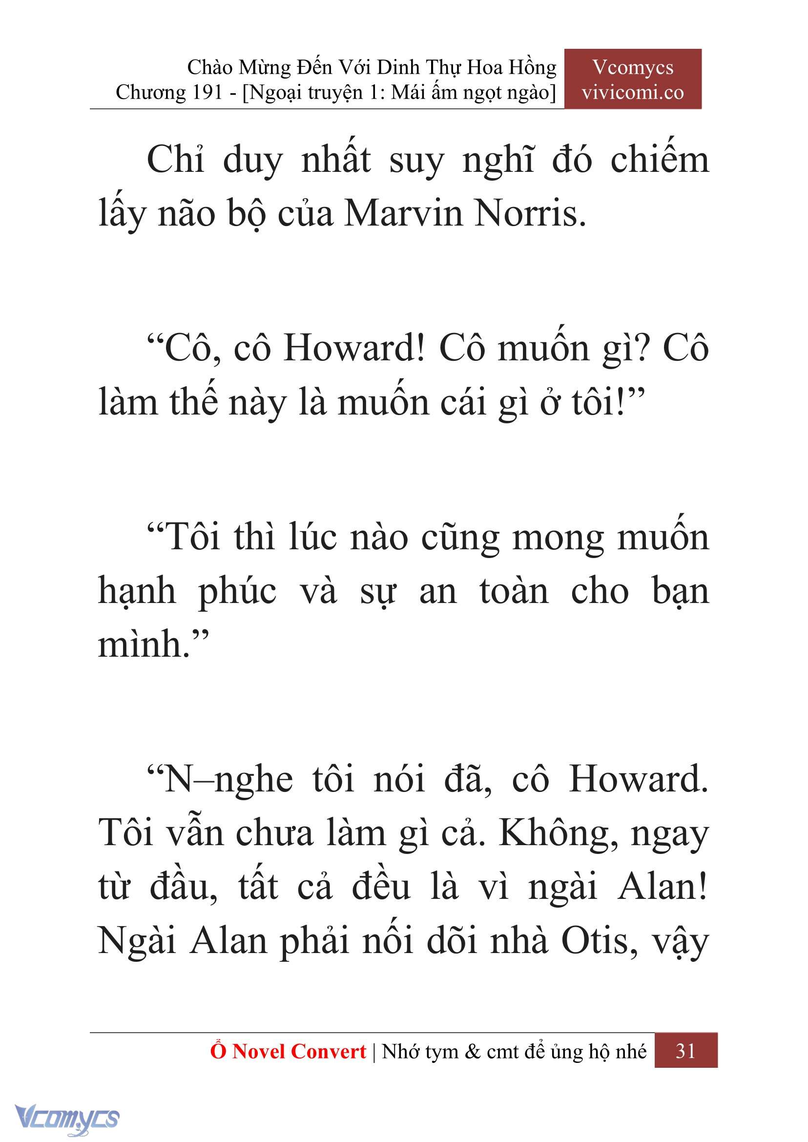 [Novel] Chào Mừng Đến Với Dinh Thự Hoa Hồng Chap 191 - Trang 2