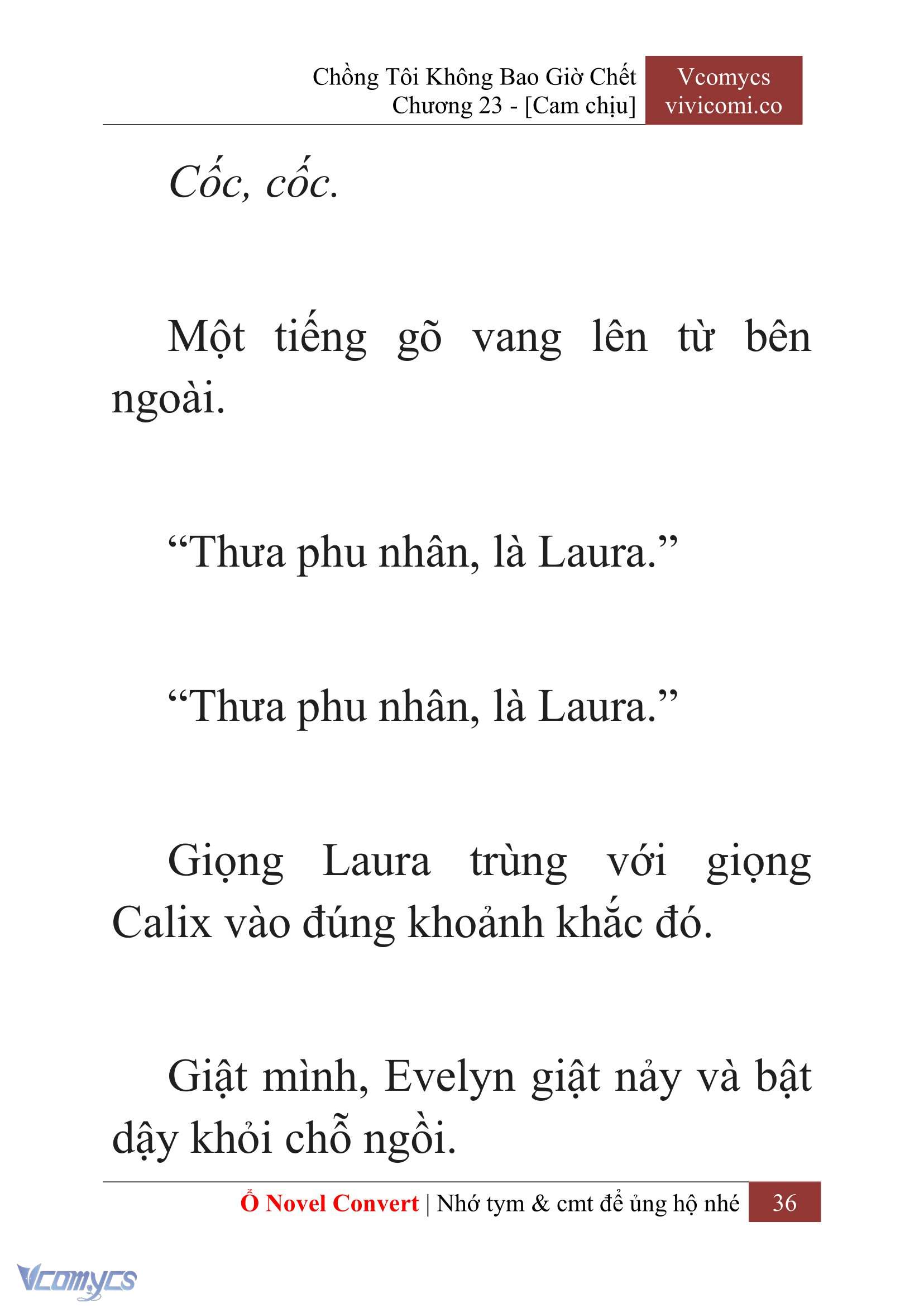 [Novel] Chồng Tôi Không Bao Giờ Chết Chap 23 - Trang 2