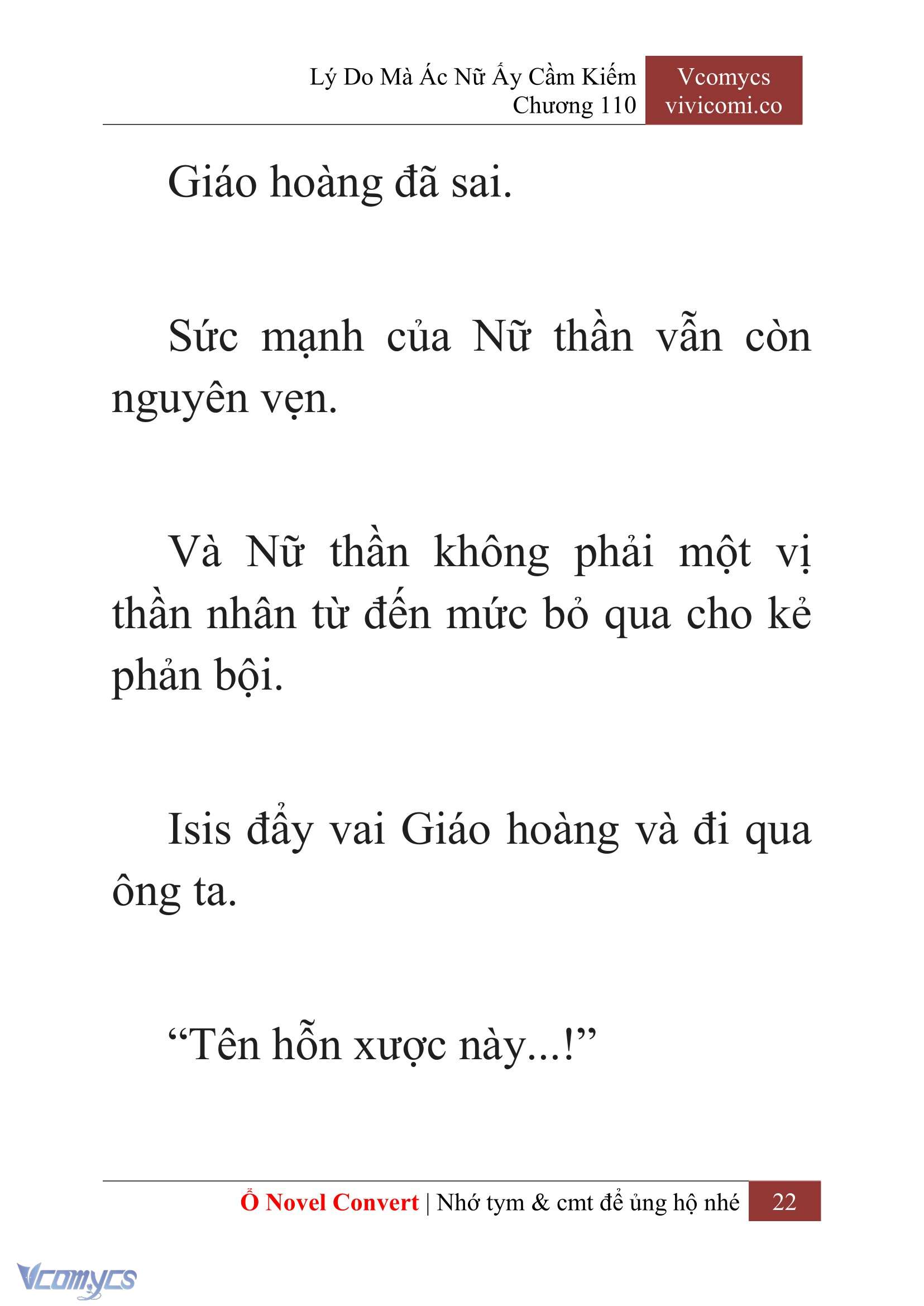 [Novel] Lý Do Mà Ác Nữ Ấy Cầm Kiếm Chap 110 - Next Chap 111