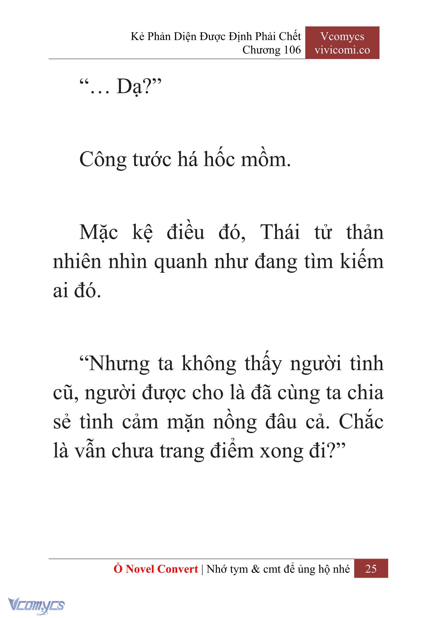 [Novel] Kẻ Phản Diện Được Định Phải Chết Chap 106 - Next Chap 107