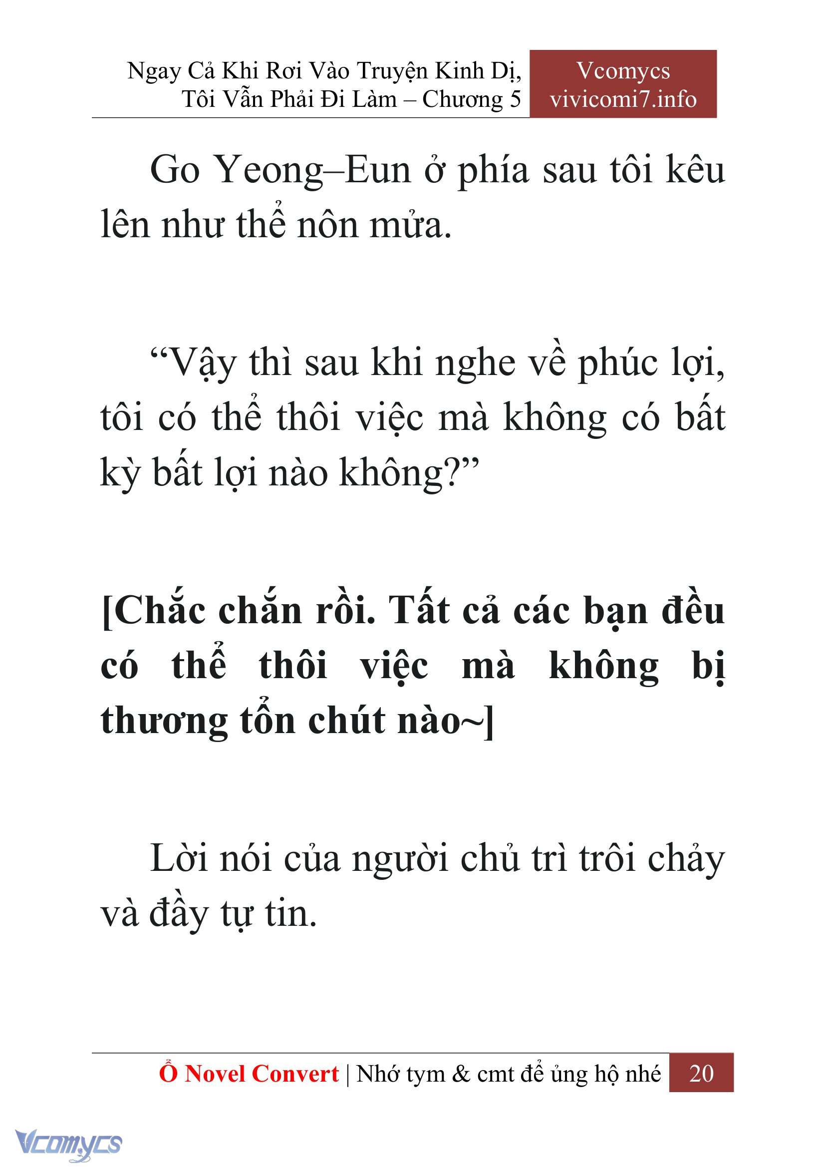 [Novel] Ngay Cả Khi Rơi Vào Truyện Kinh Dị, Tôi Vẫn Phải Đi Làm Chap 5 - Trang 2