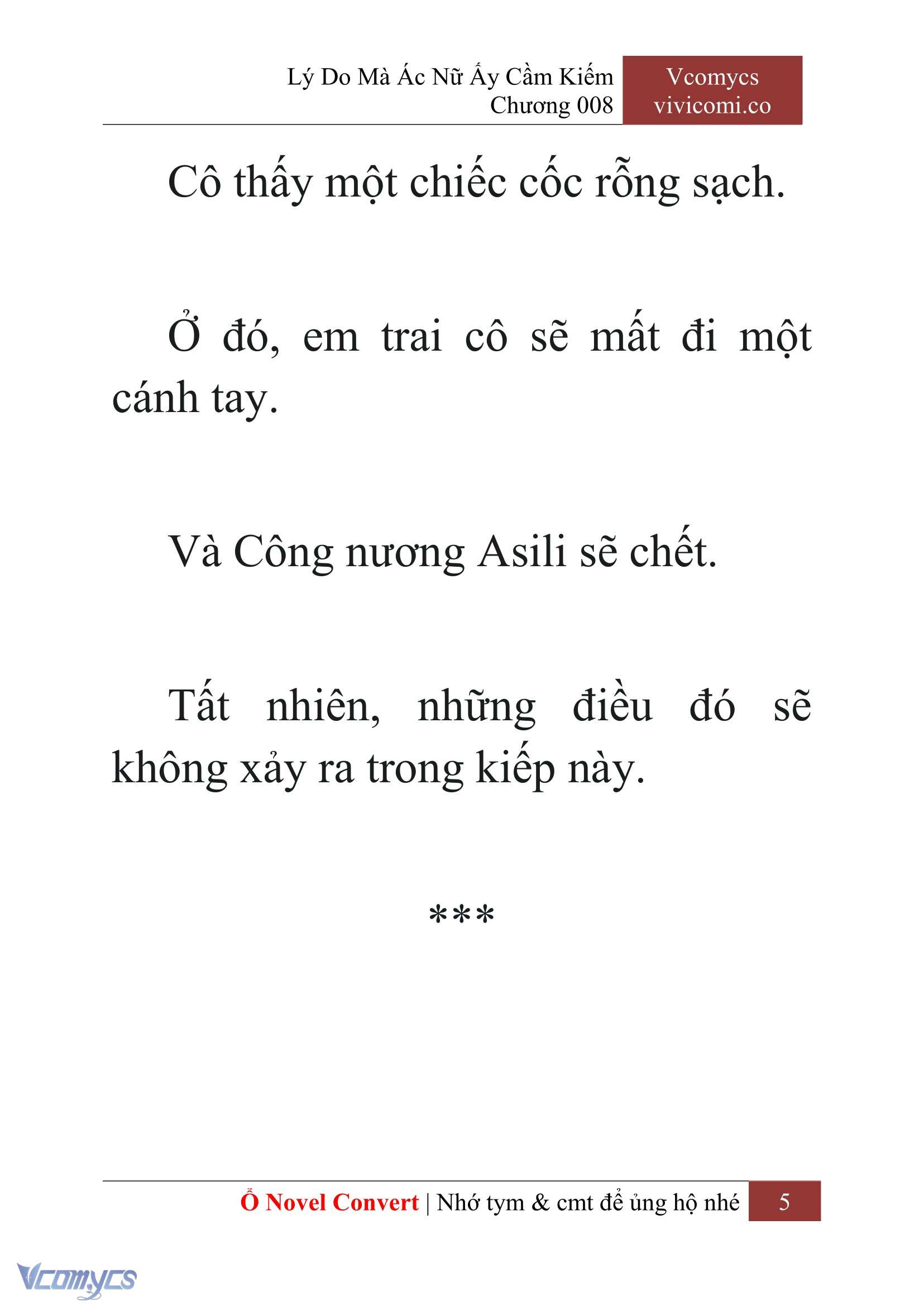 [Novel] Lý Do Mà Ác Nữ Ấy Cầm Kiếm Chap 8 - Next Chap 9