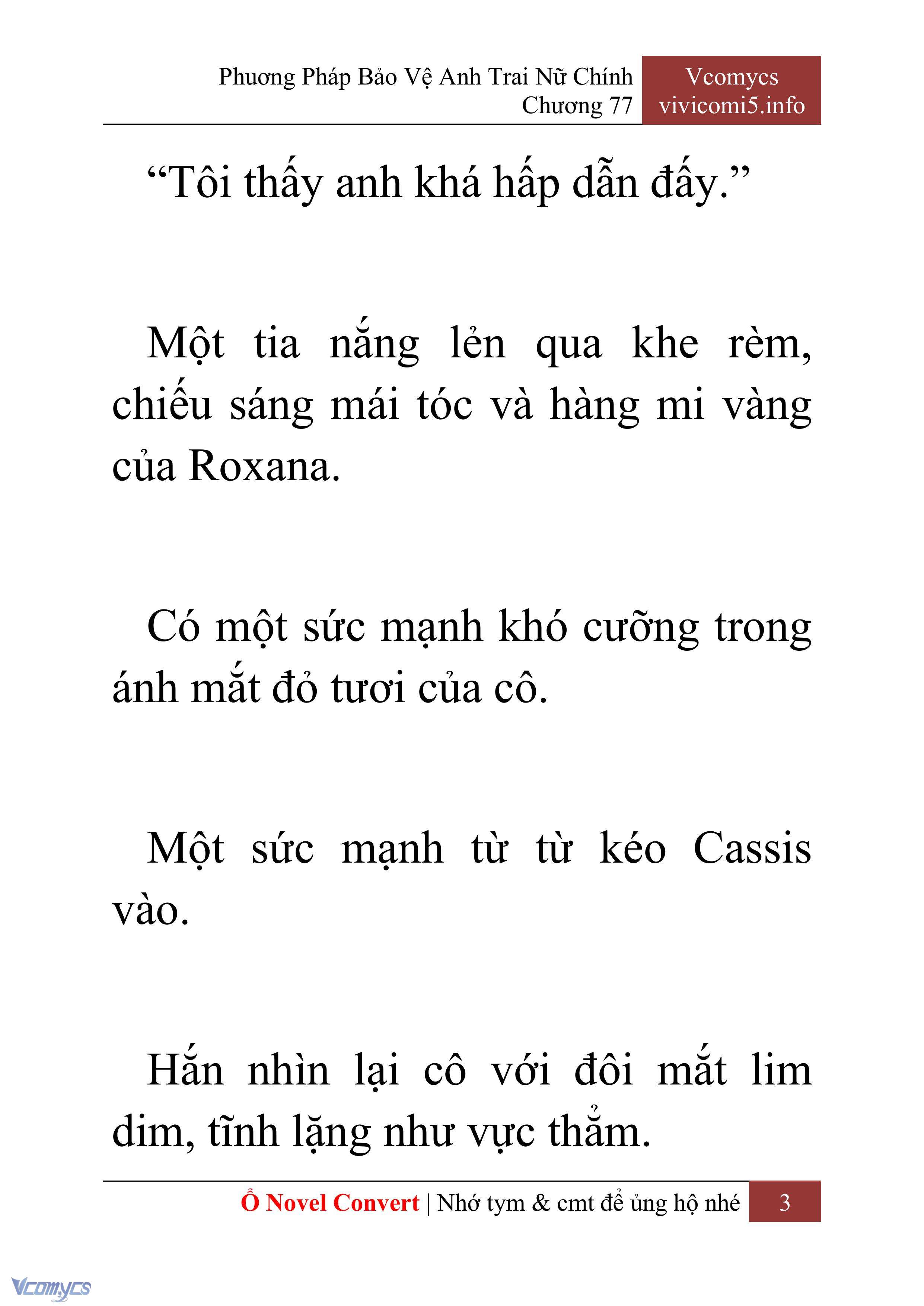 [Novel] Phương Pháp Bảo Vệ Anh Trai Nữ Chính Chap 77 - Trang 2