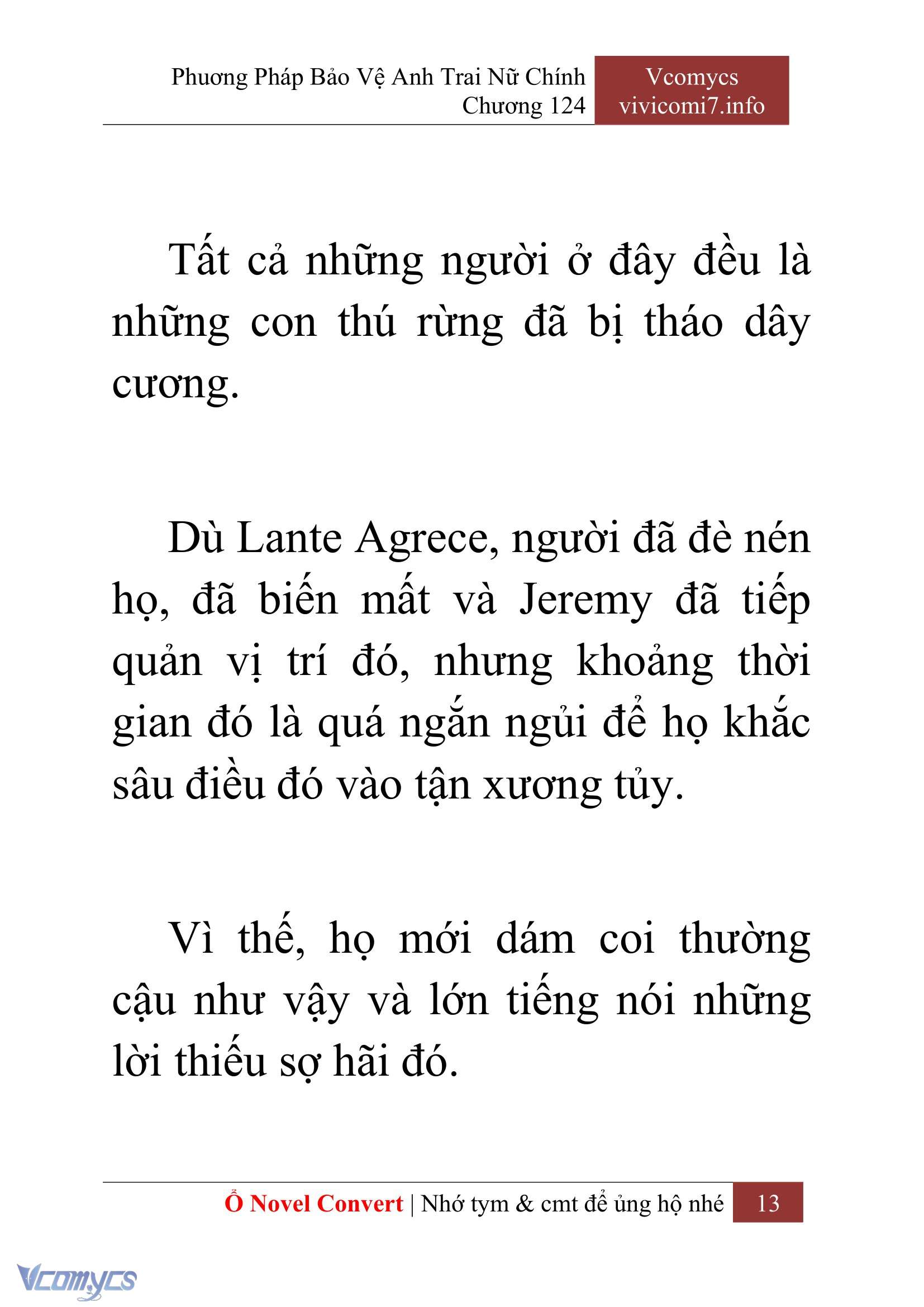 [Novel] Phương Pháp Bảo Vệ Anh Trai Nữ Chính Chap 124 - Trang 2