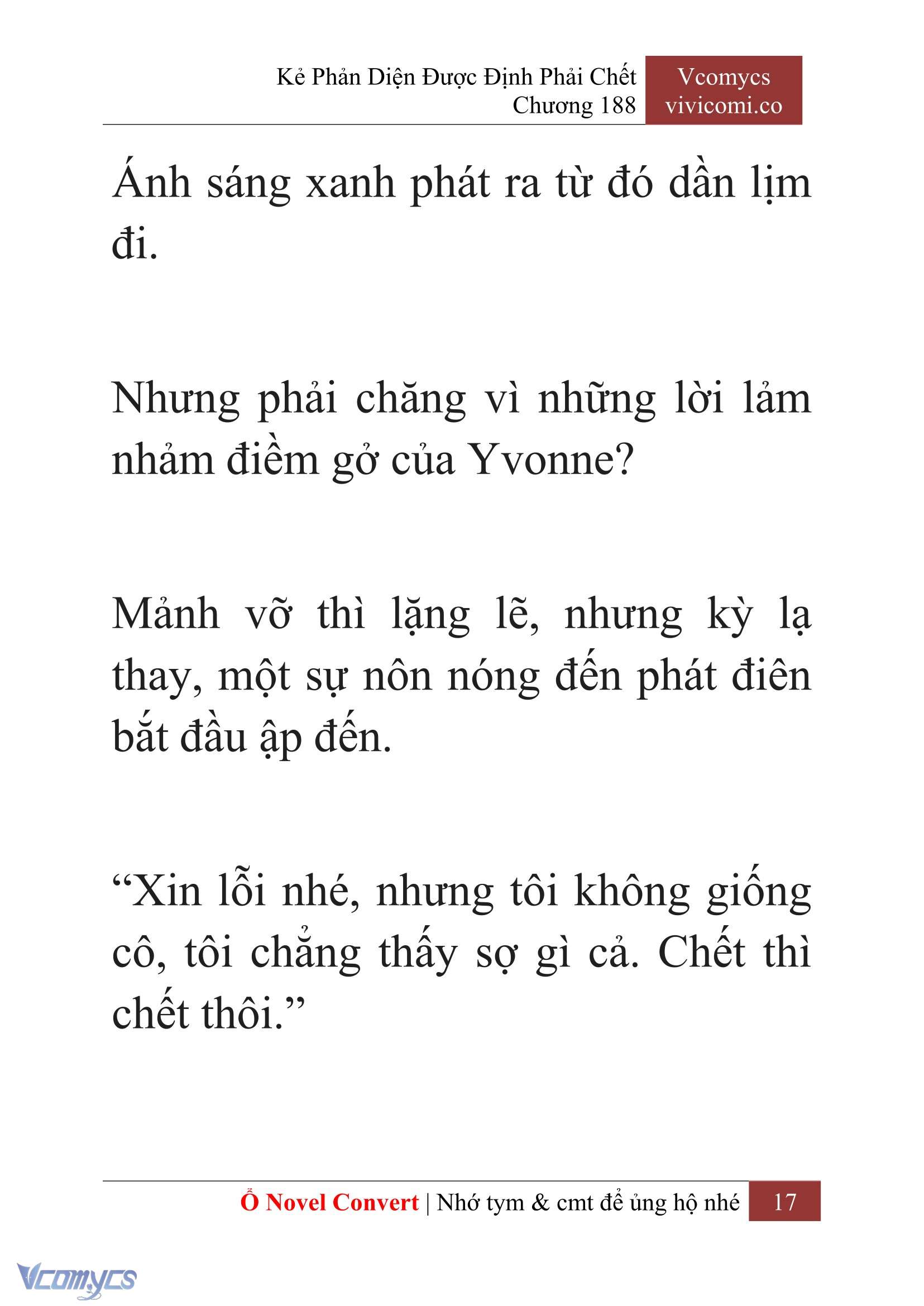 [Novel] Kẻ Phản Diện Được Định Phải Chết Chap 188 - Trang 2
