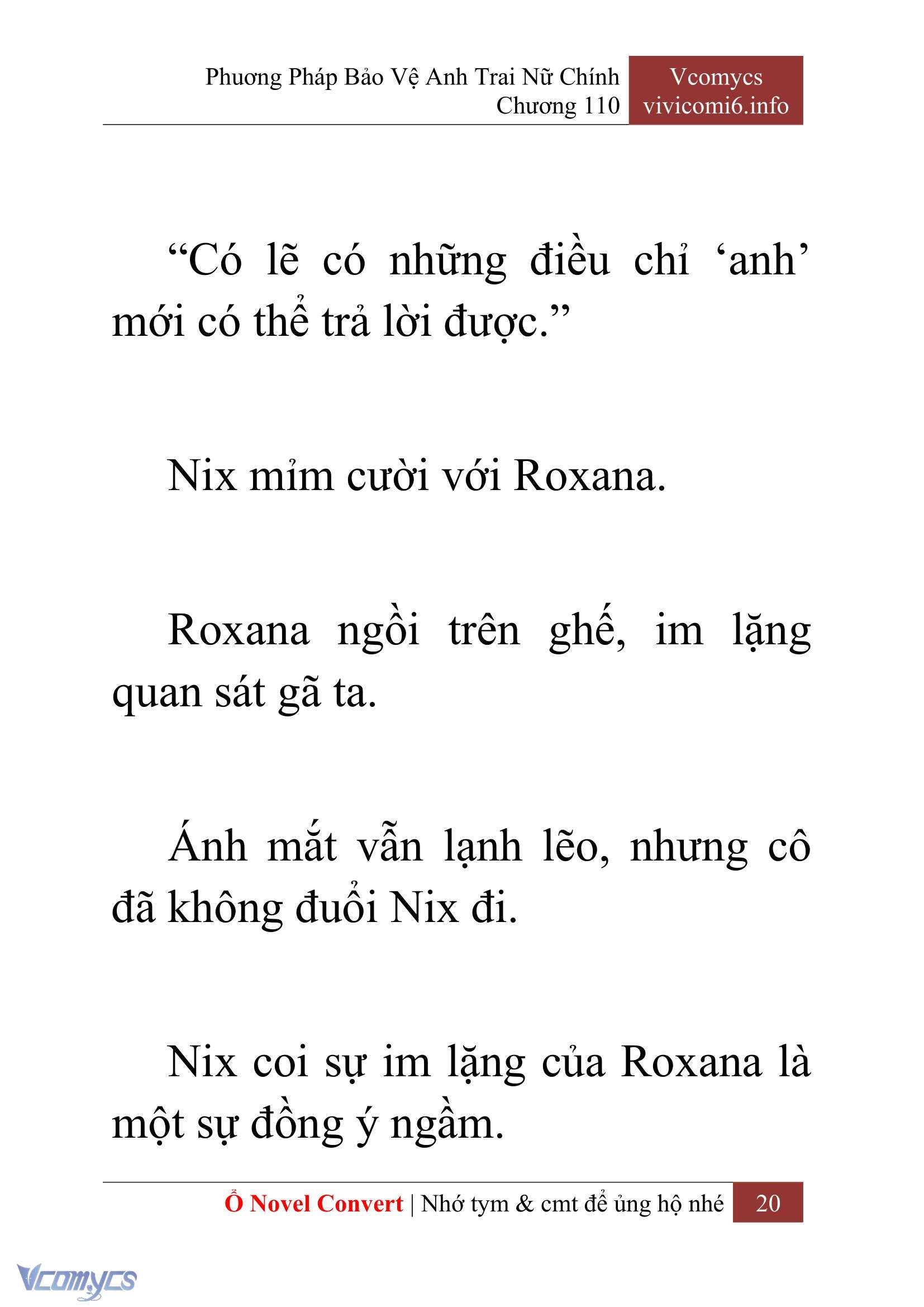 [Novel] Phương Pháp Bảo Vệ Anh Trai Nữ Chính Chap 110 - Trang 2