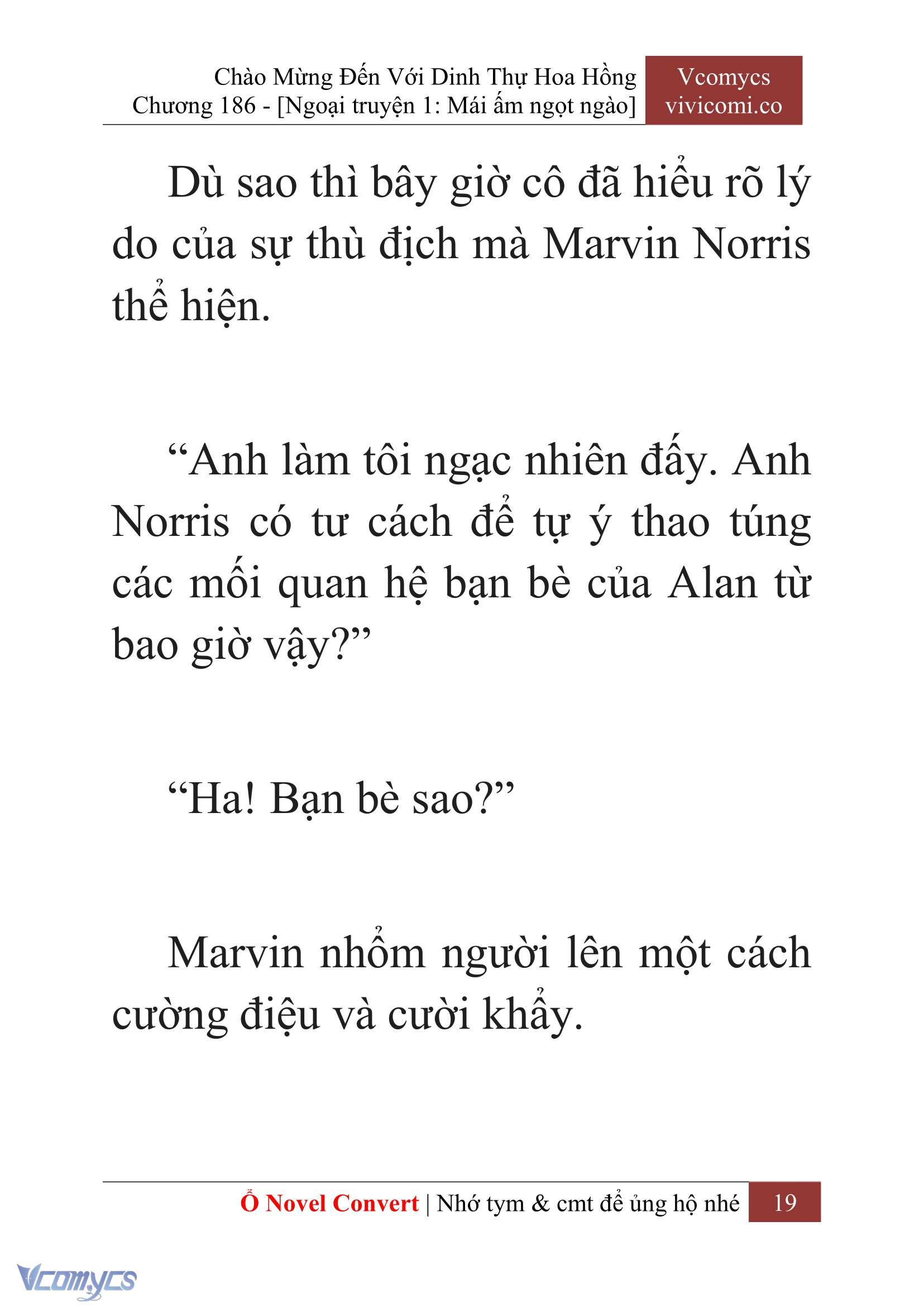 [Novel] Chào Mừng Đến Với Dinh Thự Hoa Hồng Chap 186 - Next Chap 187