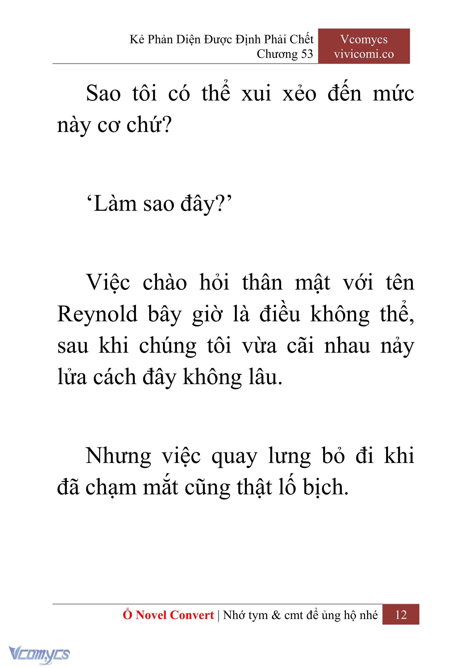 [Novel] Kẻ Phản Diện Được Định Phải Chết Chap 53 - Next Chap 54