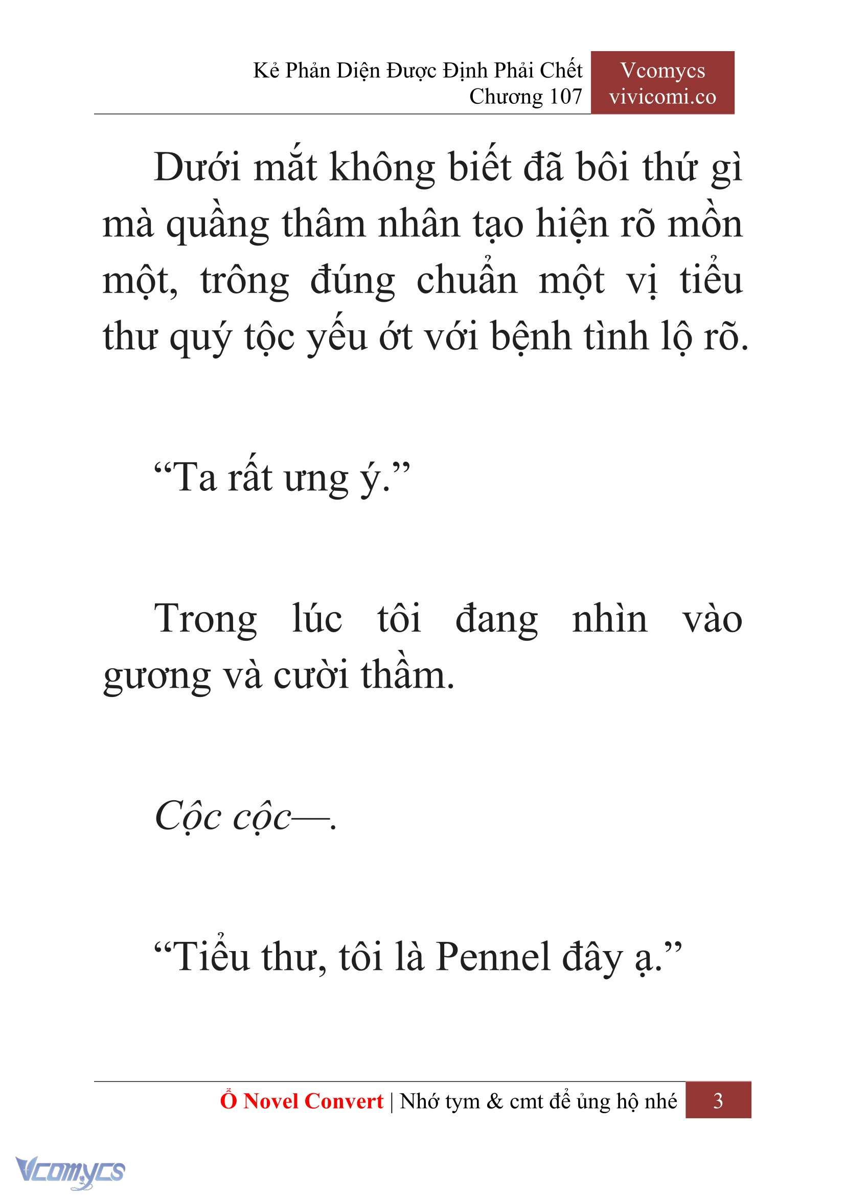 [Novel] Kẻ Phản Diện Được Định Phải Chết Chap 107 - Trang 2