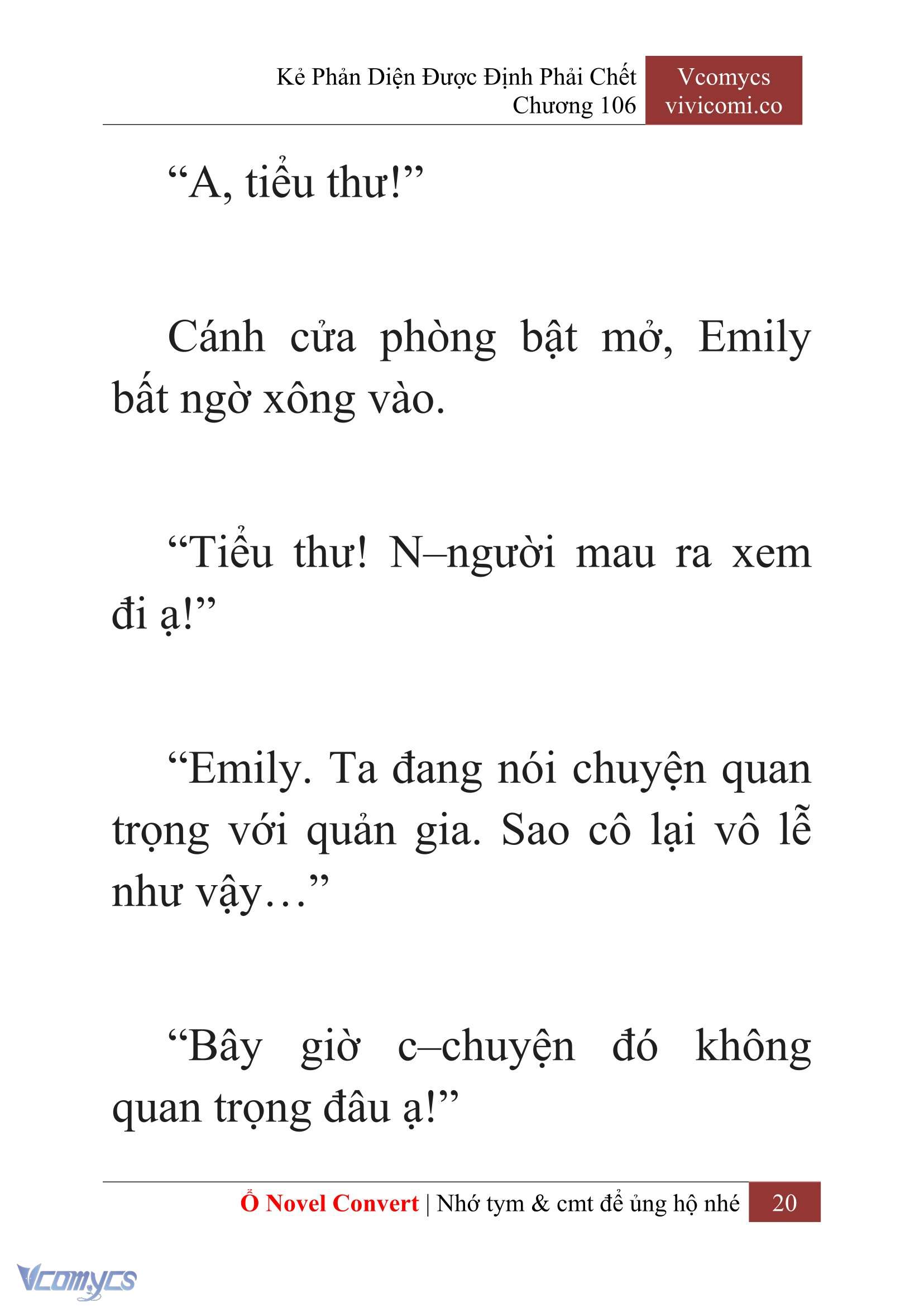 [Novel] Kẻ Phản Diện Được Định Phải Chết Chap 106 - Next Chap 107