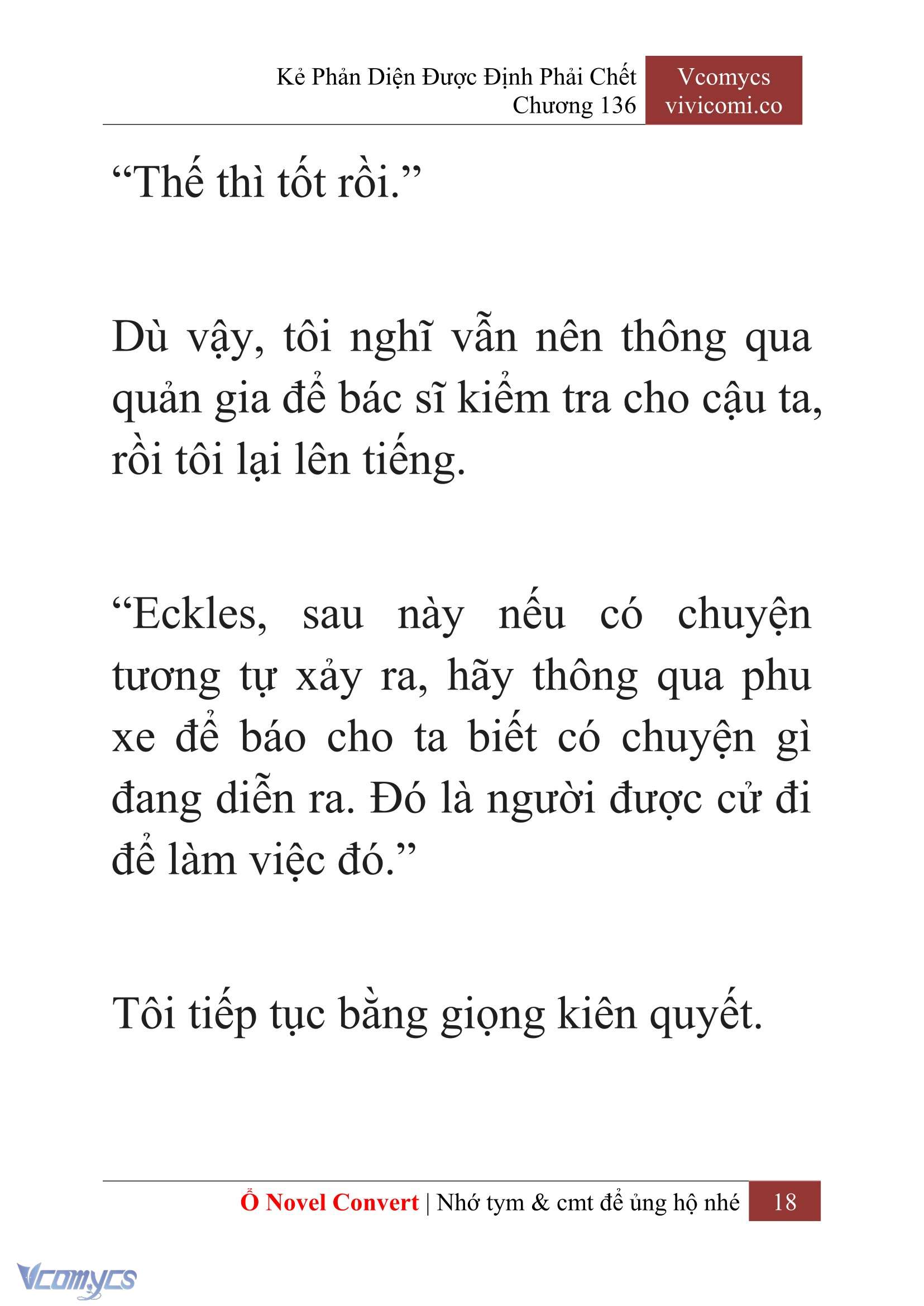[Novel] Kẻ Phản Diện Được Định Phải Chết Chap 136 - Trang 2