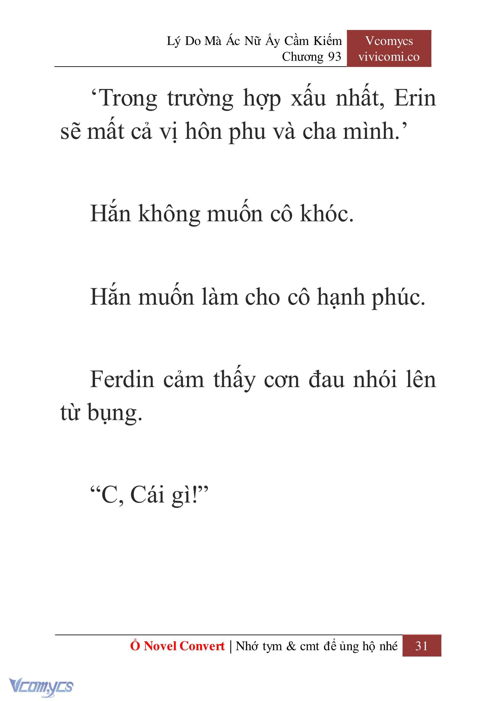 [Novel] Lý Do Mà Ác Nữ Ấy Cầm Kiếm Chap 93 - Next Chap 94