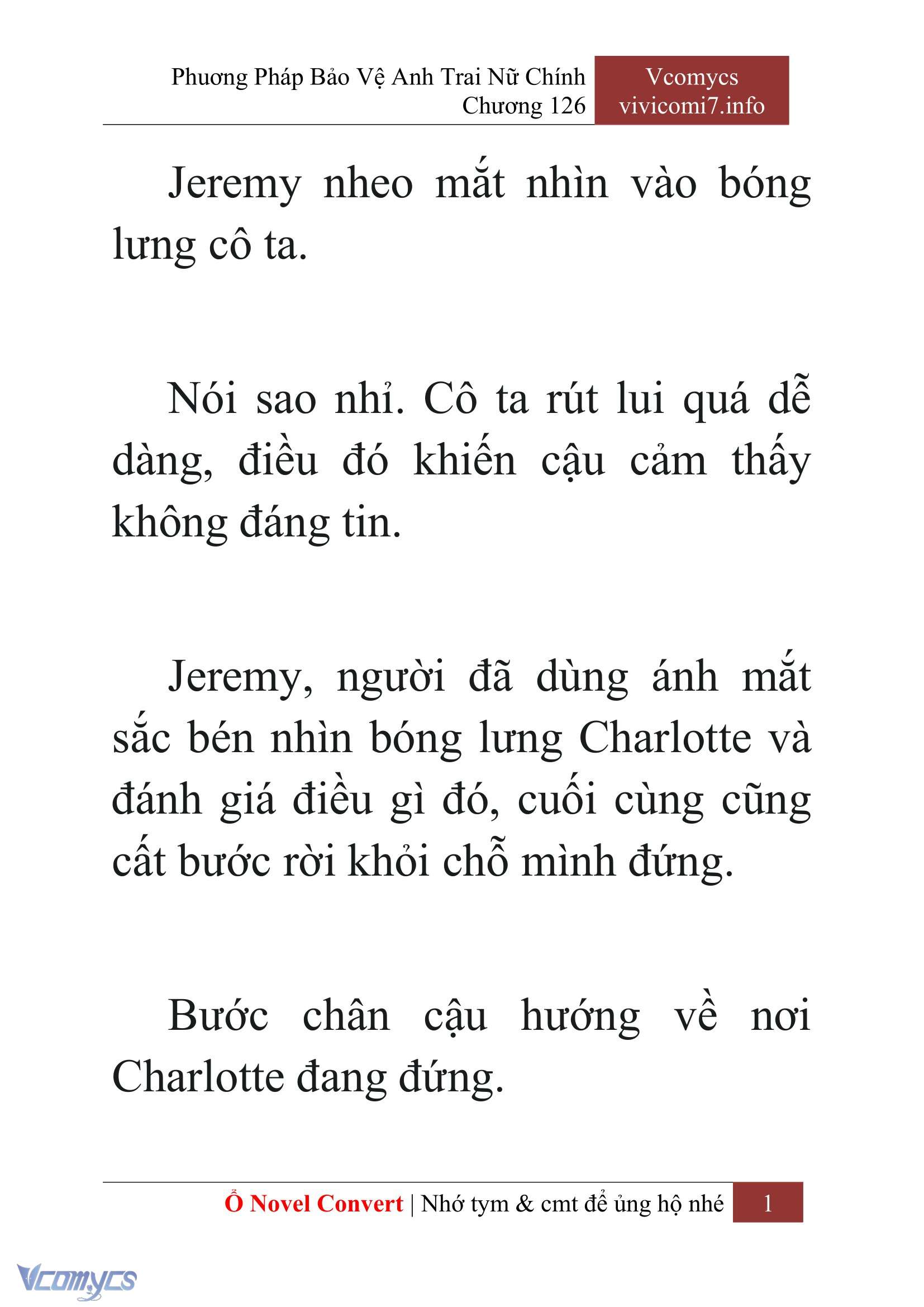 [Novel] Phương Pháp Bảo Vệ Anh Trai Nữ Chính Chap 126 - Trang 2