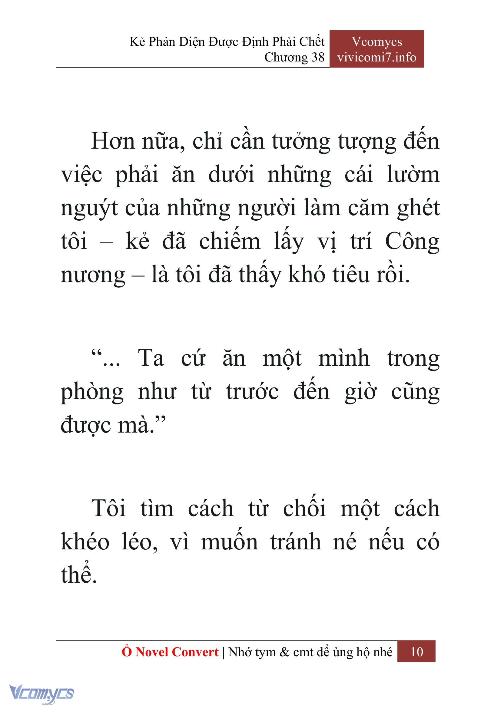 [Novel] Kẻ Phản Diện Được Định Phải Chết Chap 38 - Next Chap 39