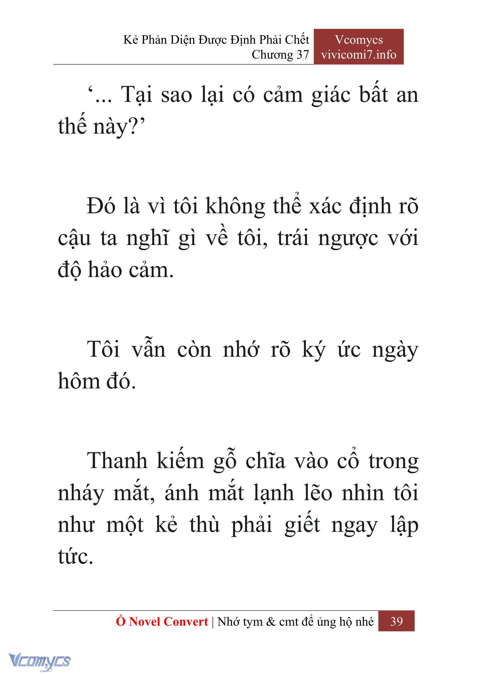 [Novel] Kẻ Phản Diện Được Định Phải Chết Chap 37 - Next Chap 38