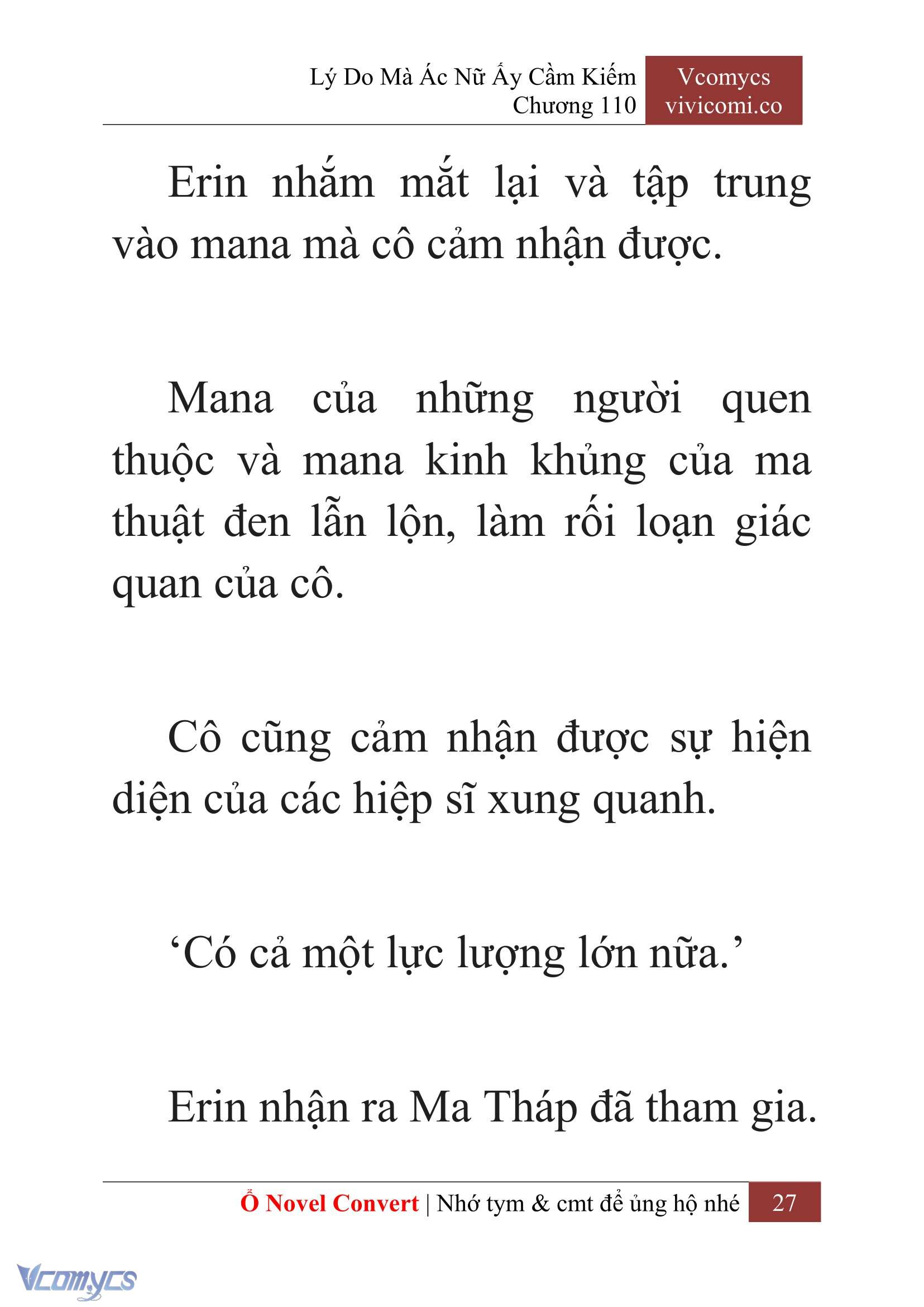 [Novel] Lý Do Mà Ác Nữ Ấy Cầm Kiếm Chap 110 - Next Chap 111