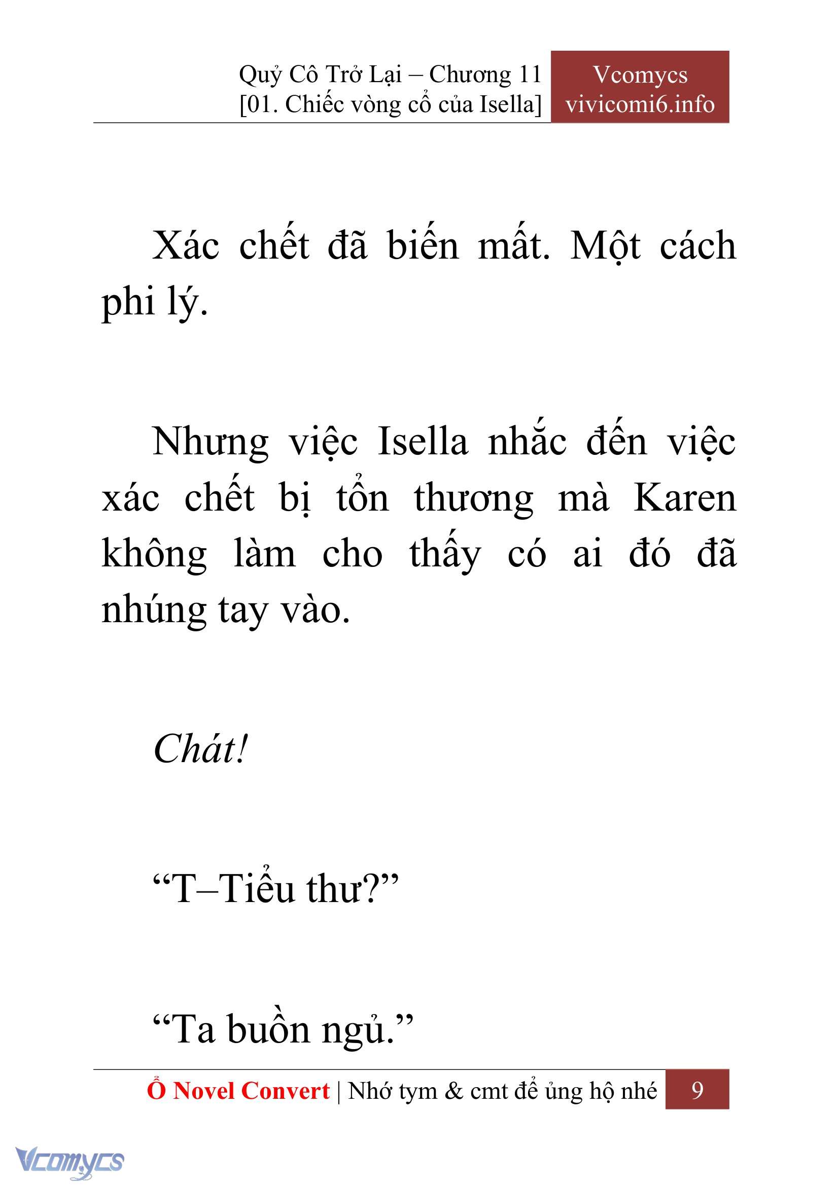 [Novel] Quý Cô Trở Lại Chap 11 - Trang 2