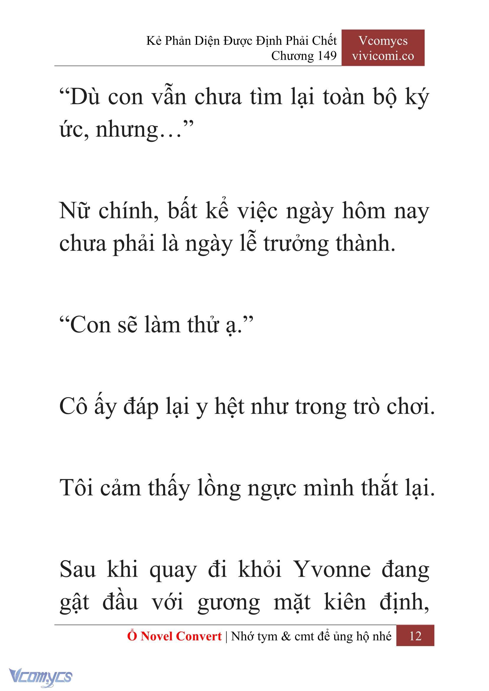 [Novel] Kẻ Phản Diện Được Định Phải Chết Chap 149 - Next Chap 150