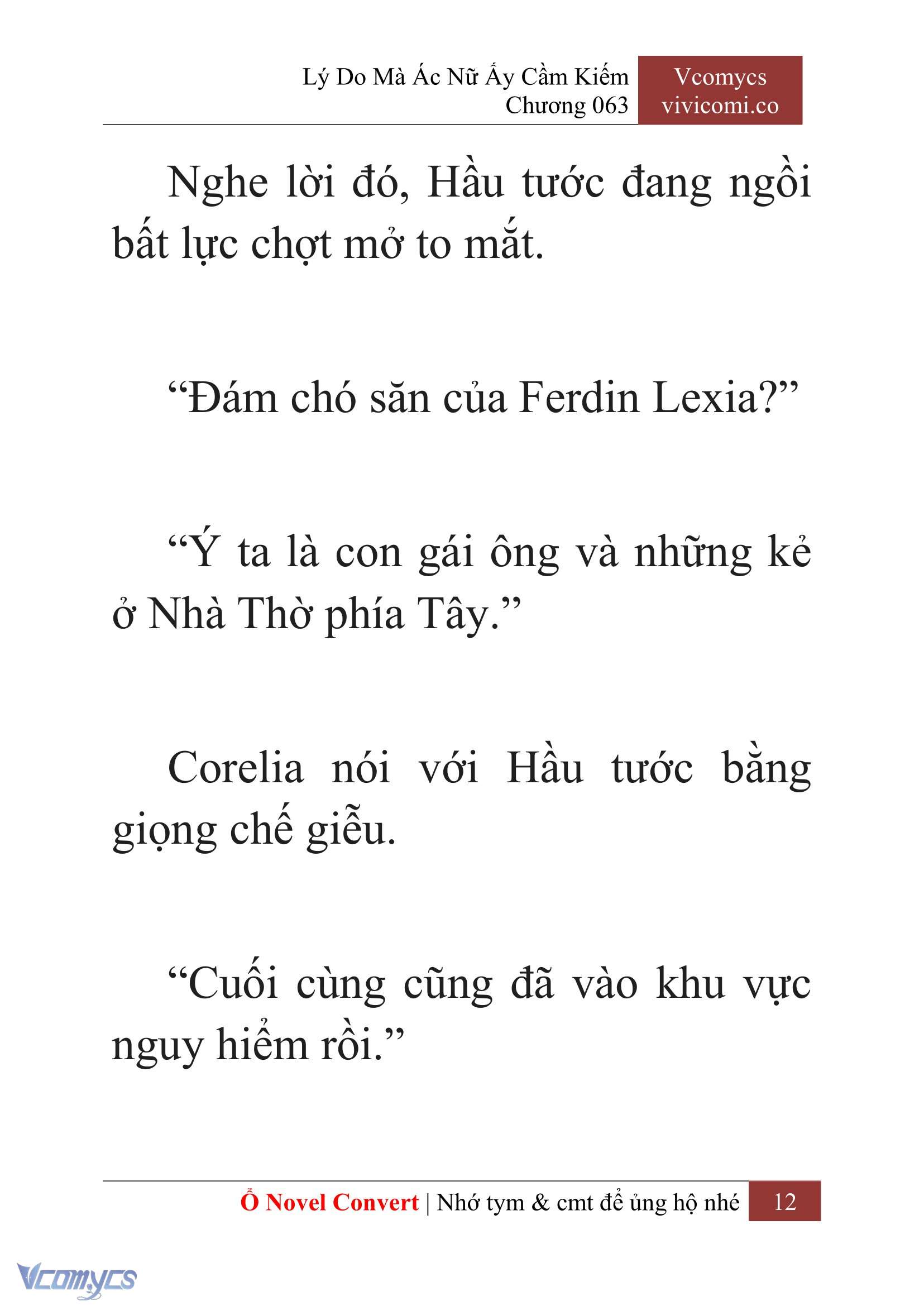 [Novel] Lý Do Mà Ác Nữ Ấy Cầm Kiếm Chap 63 - Next Chap 64