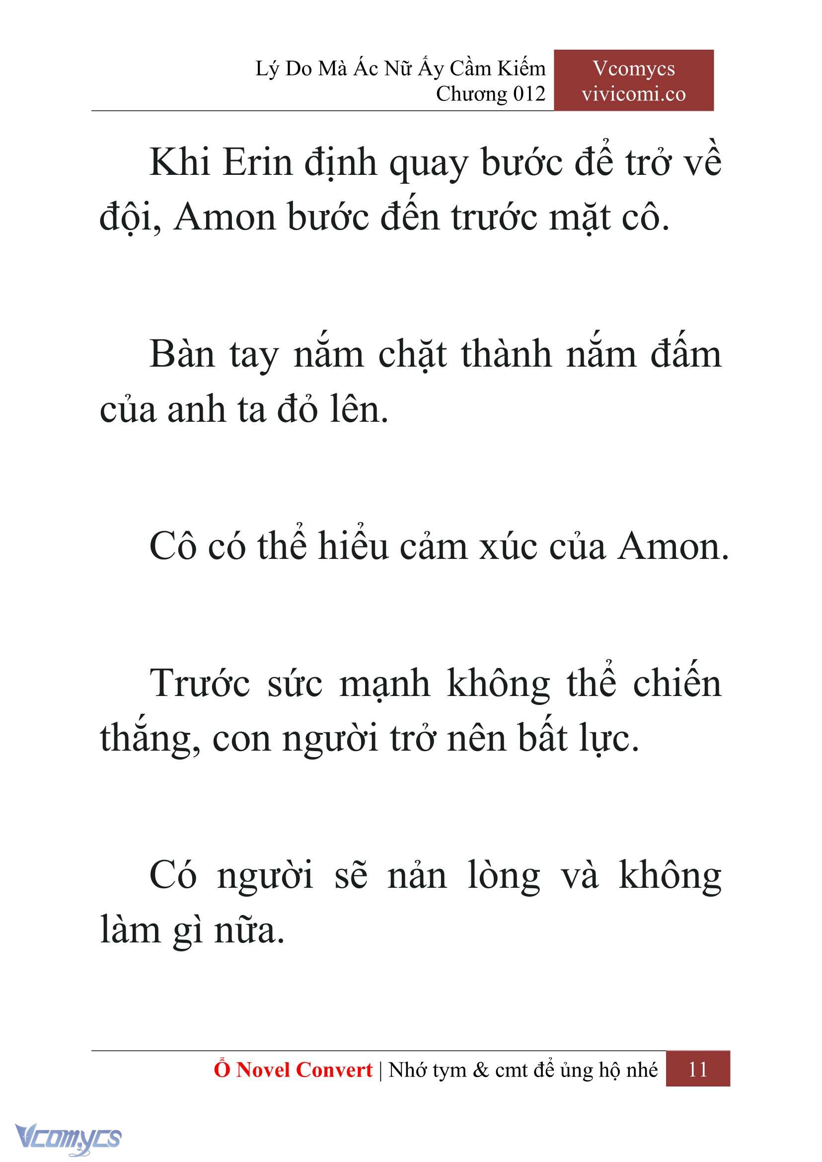 [Novel] Lý Do Mà Ác Nữ Ấy Cầm Kiếm Chap 12 - Next Chap 13