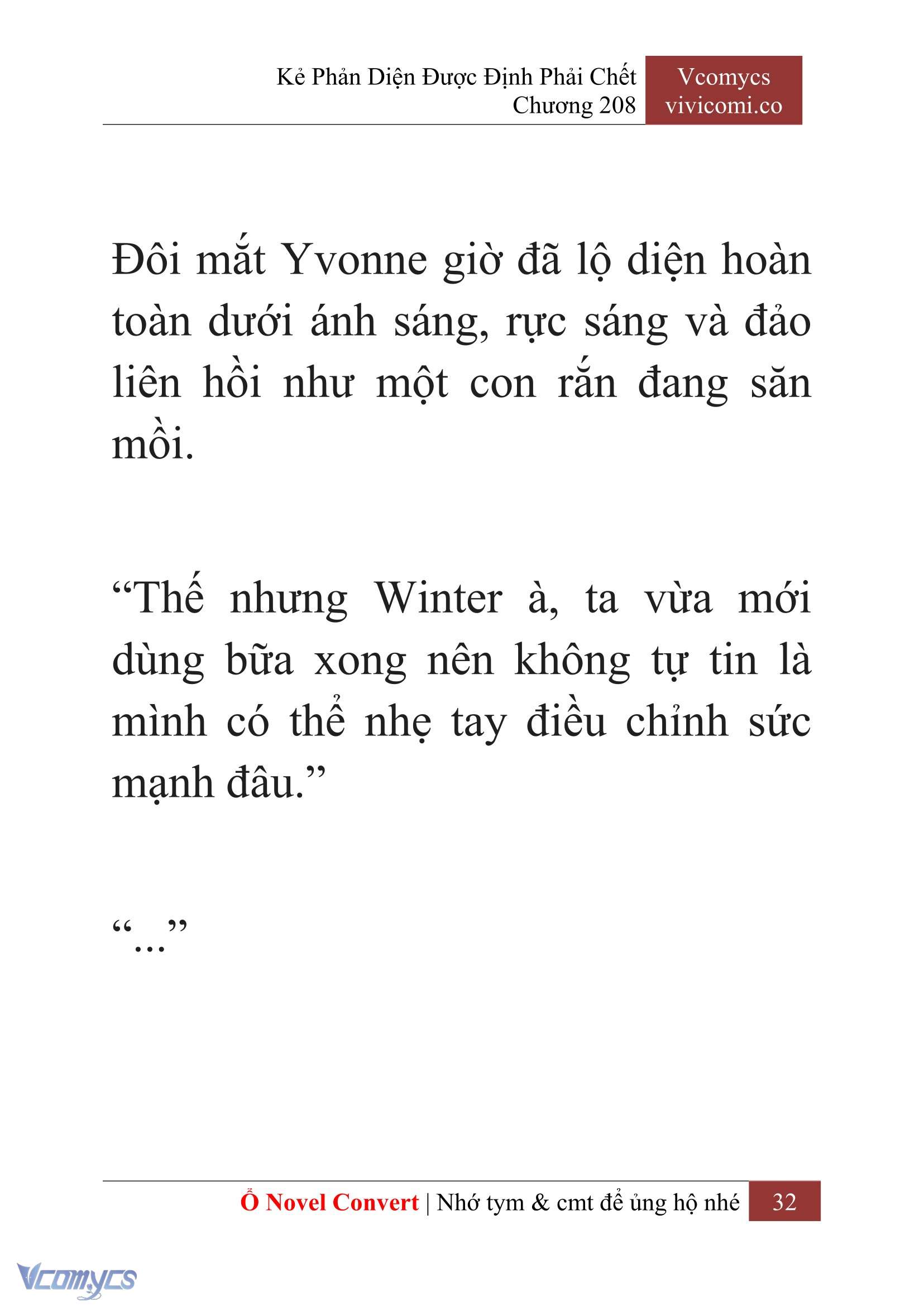 [Novel] Kẻ Phản Diện Được Định Phải Chết Chap 208 - Next Chap 209