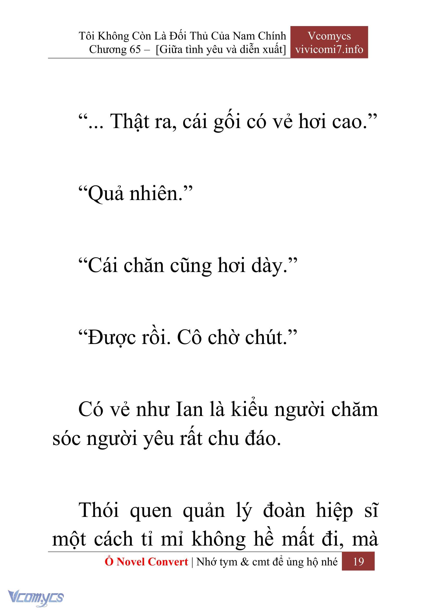 [Novel] Tôi Không Còn Là Đối Thủ Của Nam Chính Chap 65 - Trang 2
