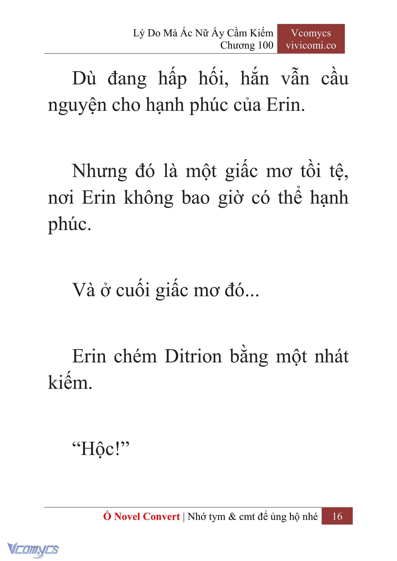 [Novel] Lý Do Mà Ác Nữ Ấy Cầm Kiếm Chap 100 - Next Chap 101