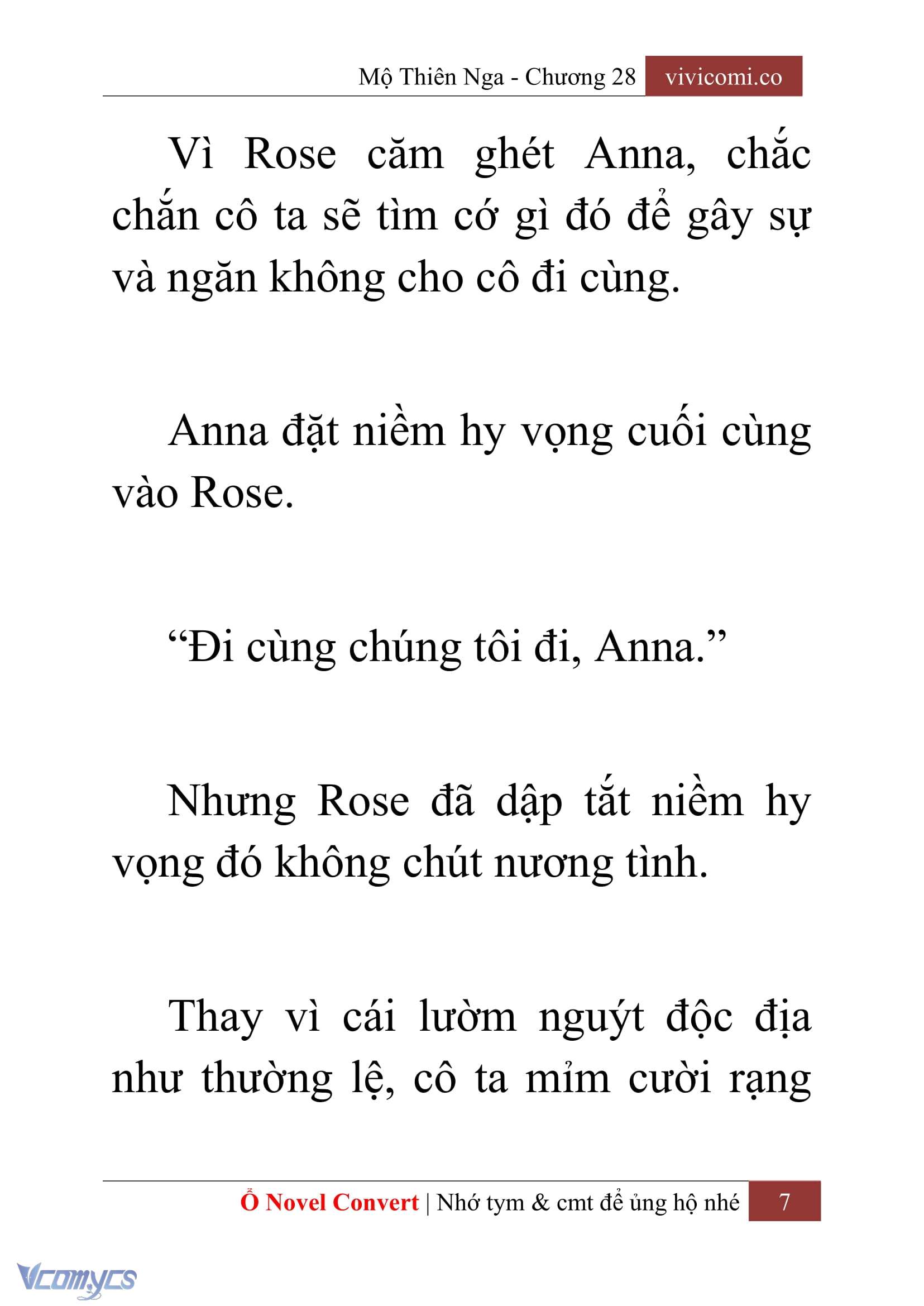 [Novel] Mộ Thiên Nga Chap 28 - Next Chap 29