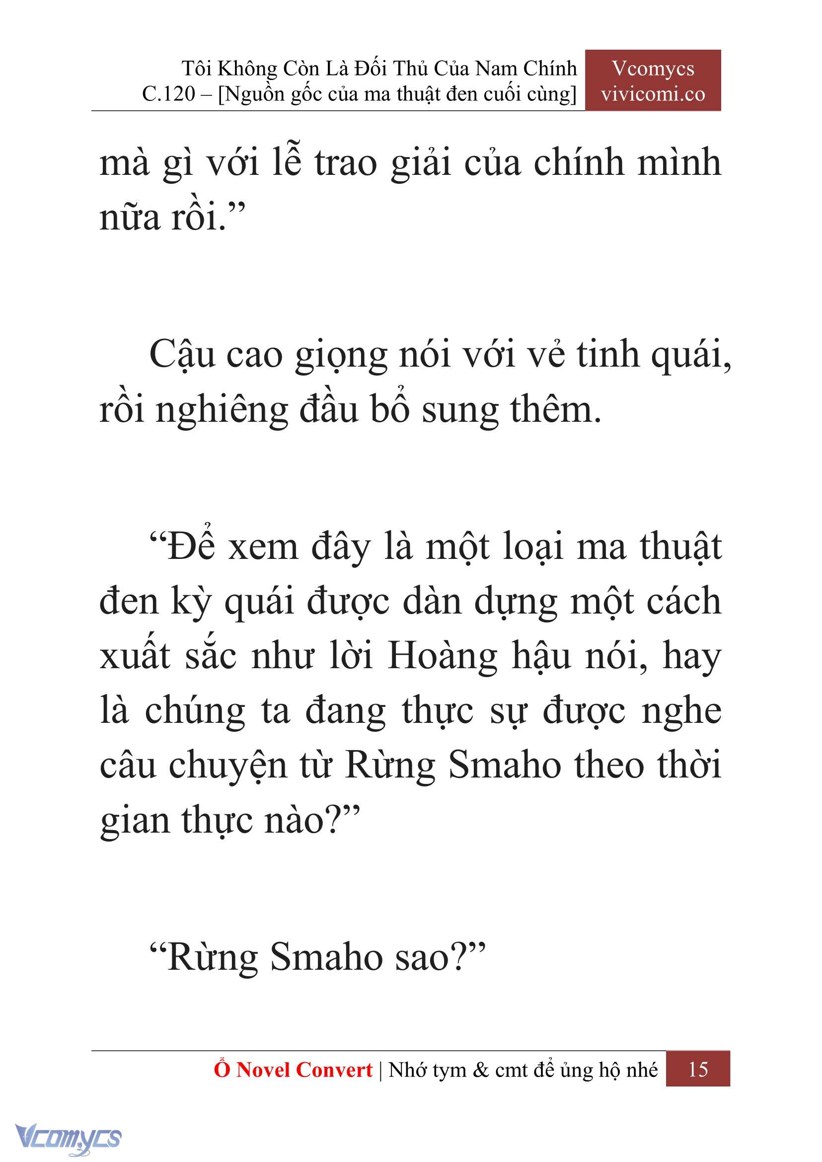 [Novel] Tôi Không Còn Là Đối Thủ Của Nam Chính Chap 120 - Trang 2
