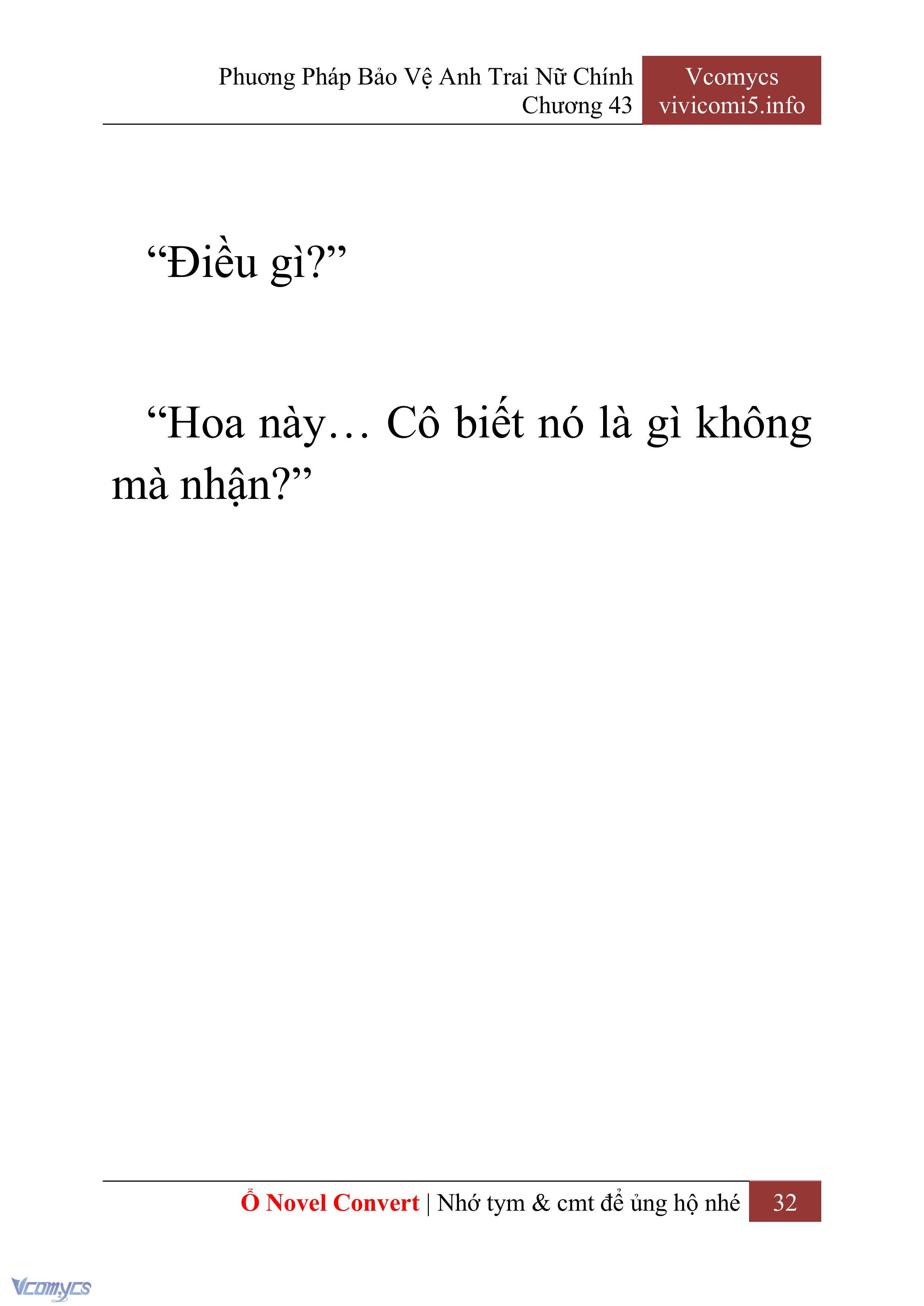 [Novel] Phương Pháp Bảo Vệ Anh Trai Nữ Chính Chap 43 - Trang 2