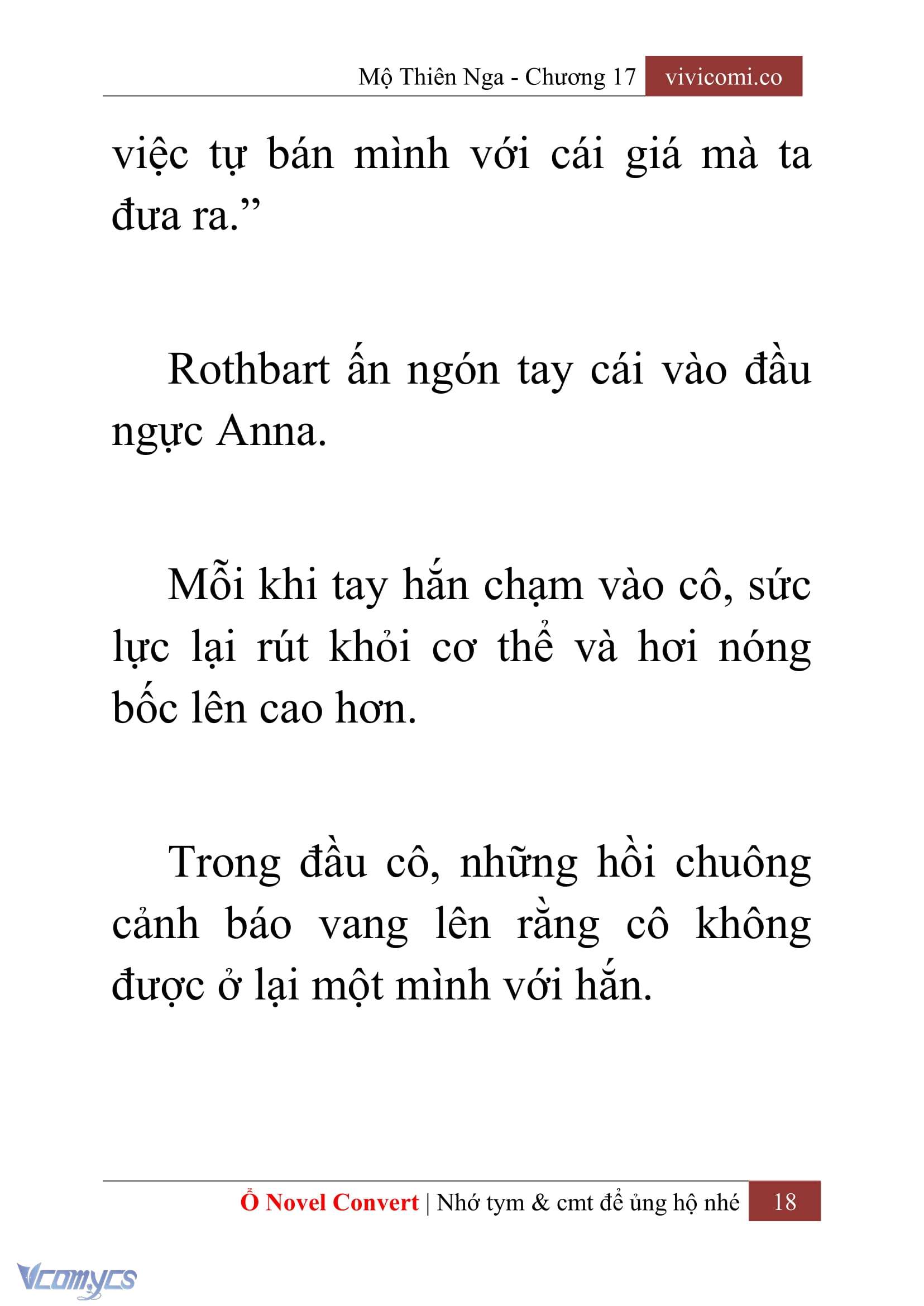 [Novel] Mộ Thiên Nga Chap 17 - Trang 2