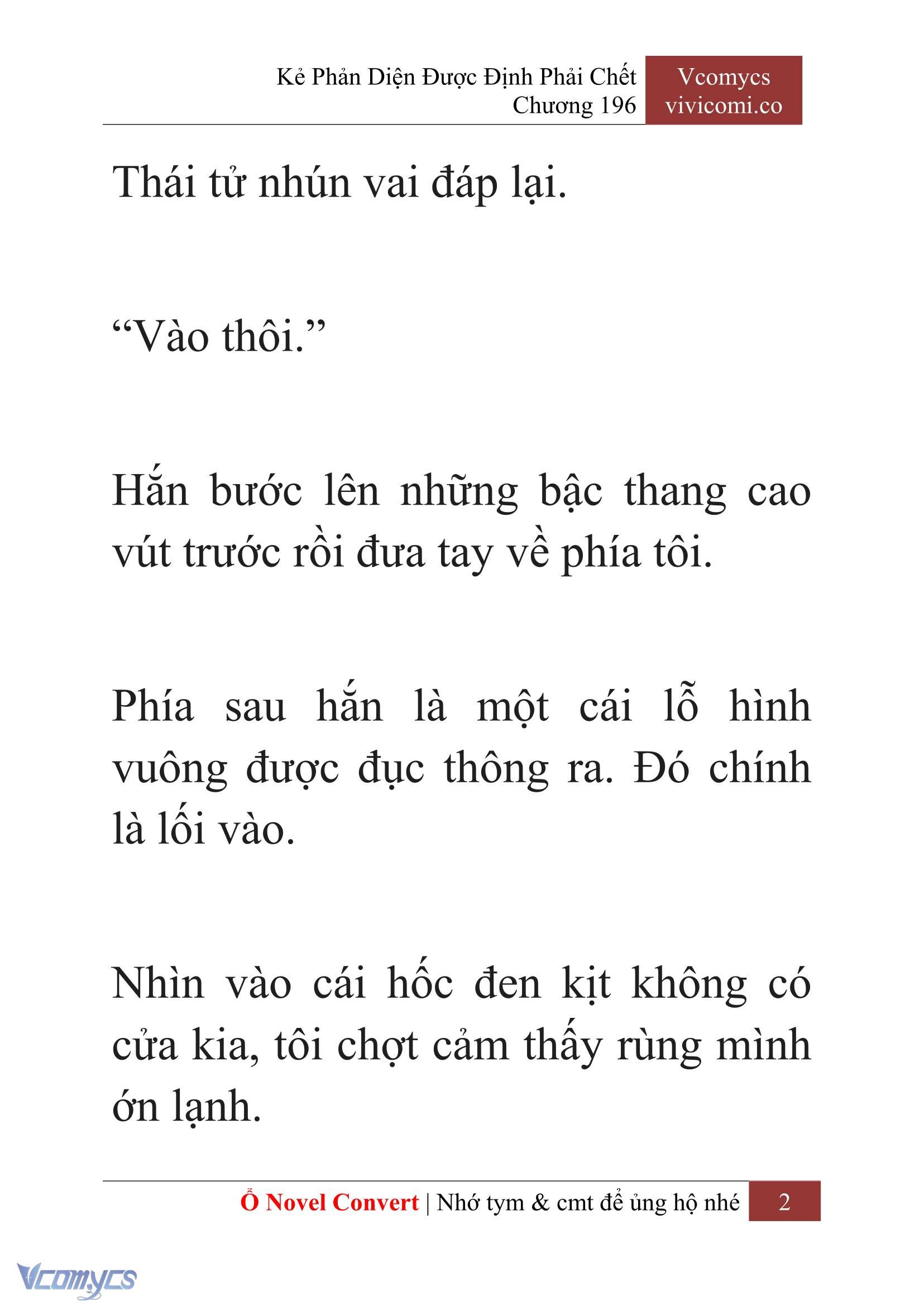 [Novel] Kẻ Phản Diện Được Định Phải Chết Chap 196 - Trang 2