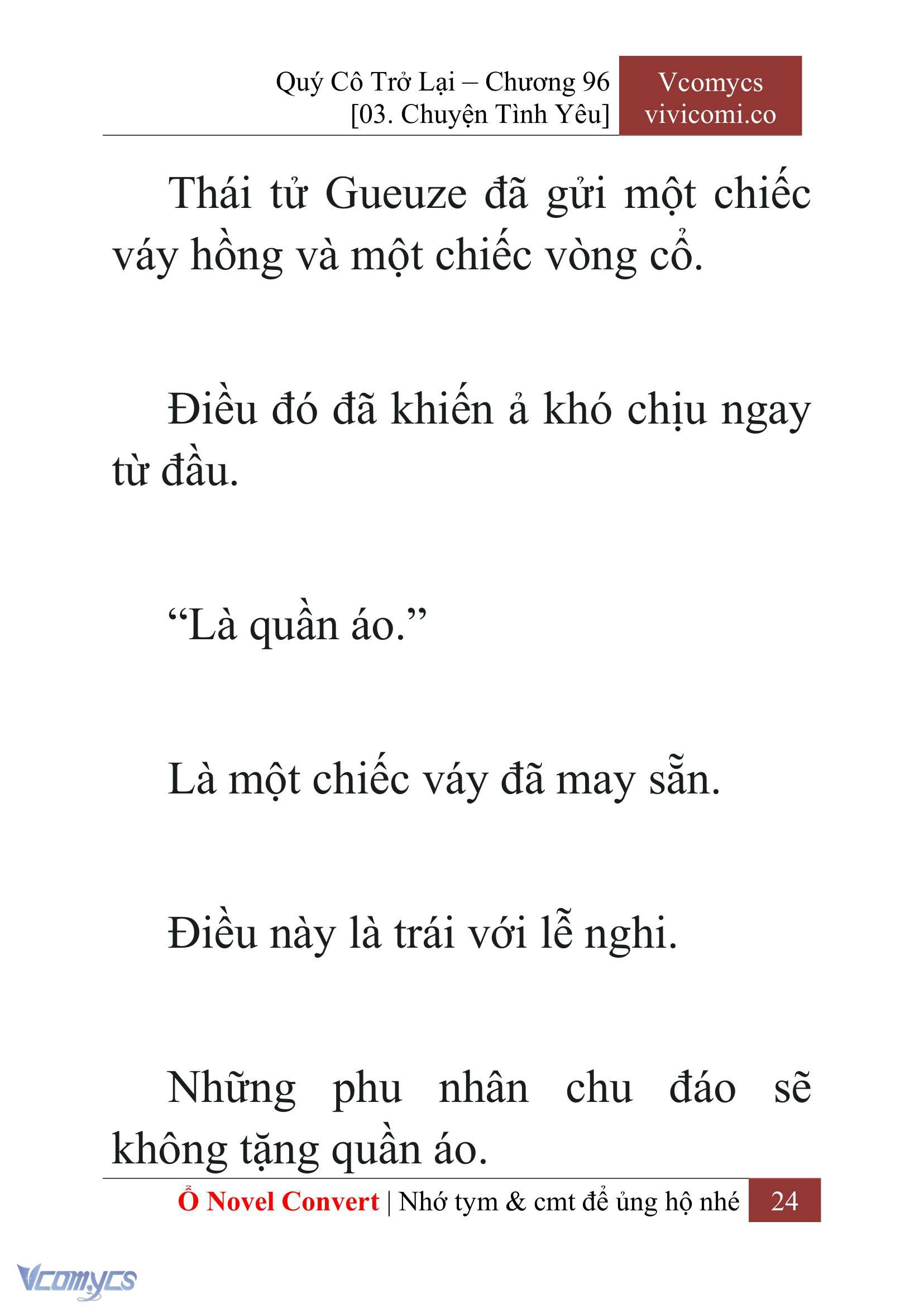 [Novel] Quý Cô Trở Lại Chap 96 - Trang 2