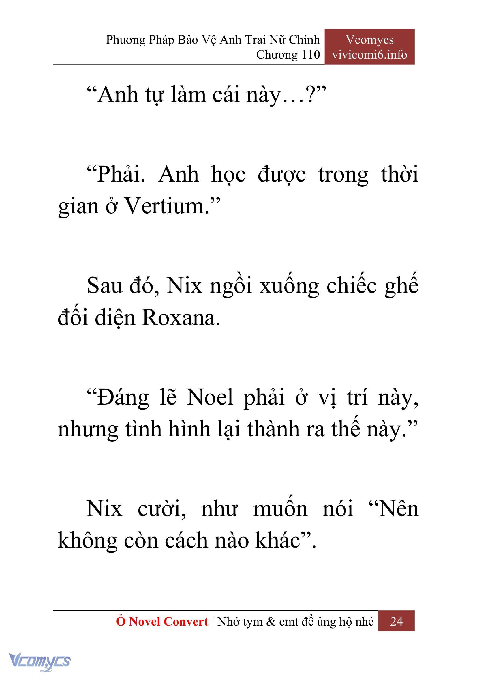 [Novel] Phương Pháp Bảo Vệ Anh Trai Nữ Chính Chap 110 - Trang 2