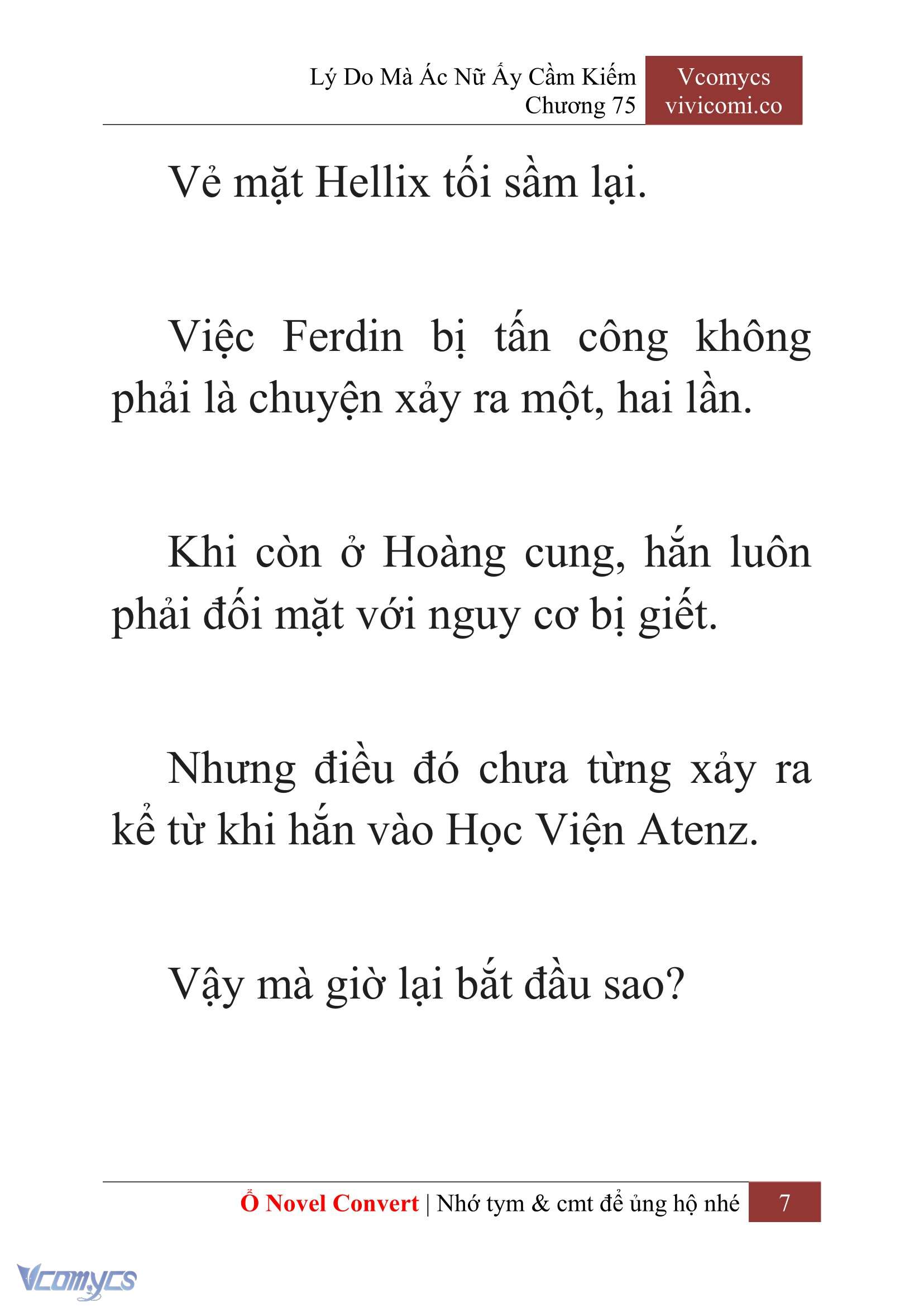 [Novel] Lý Do Mà Ác Nữ Ấy Cầm Kiếm Chap 75 - Trang 2