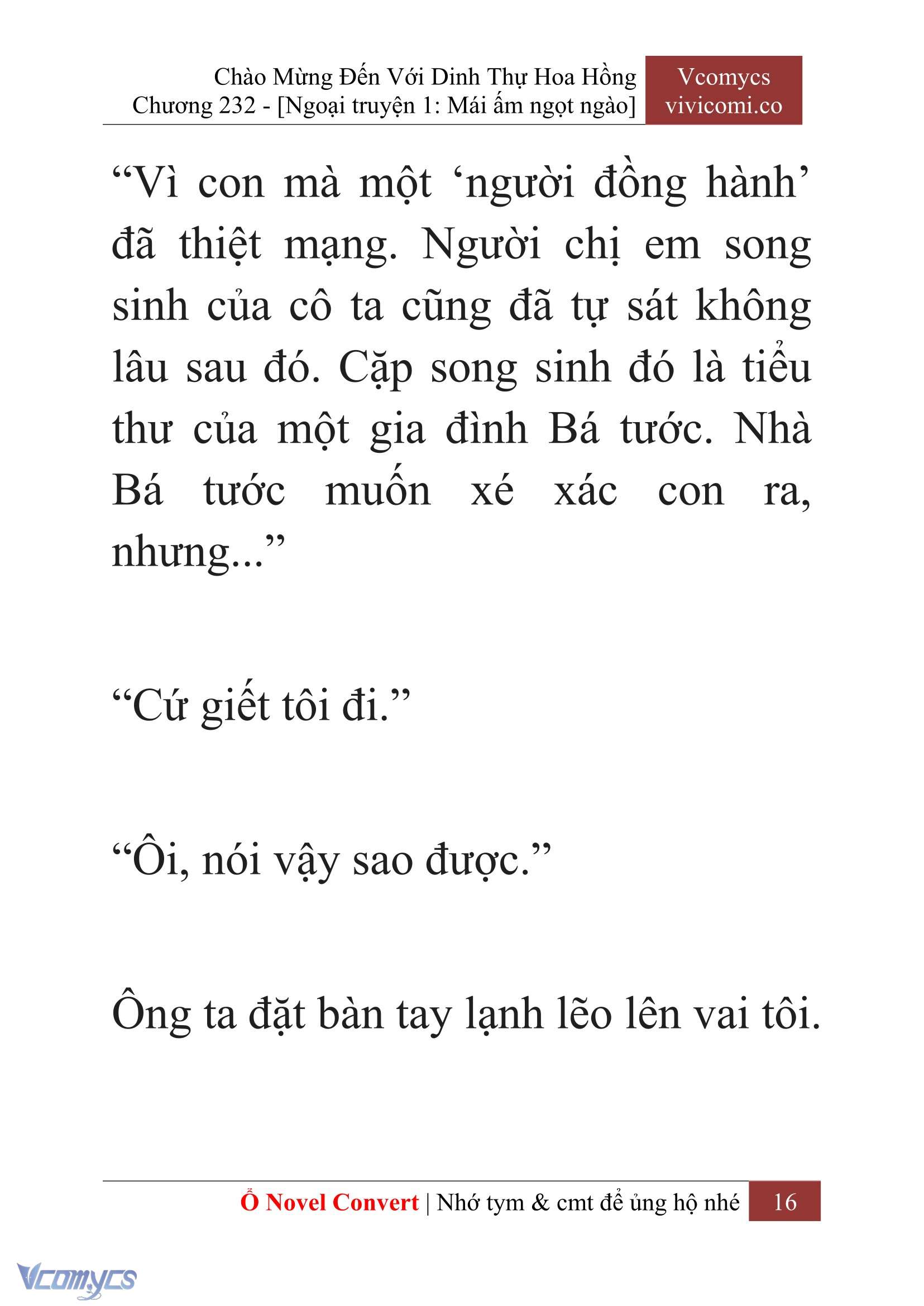 [Novel] Chào Mừng Đến Với Dinh Thự Hoa Hồng Chap 232 - Trang 2