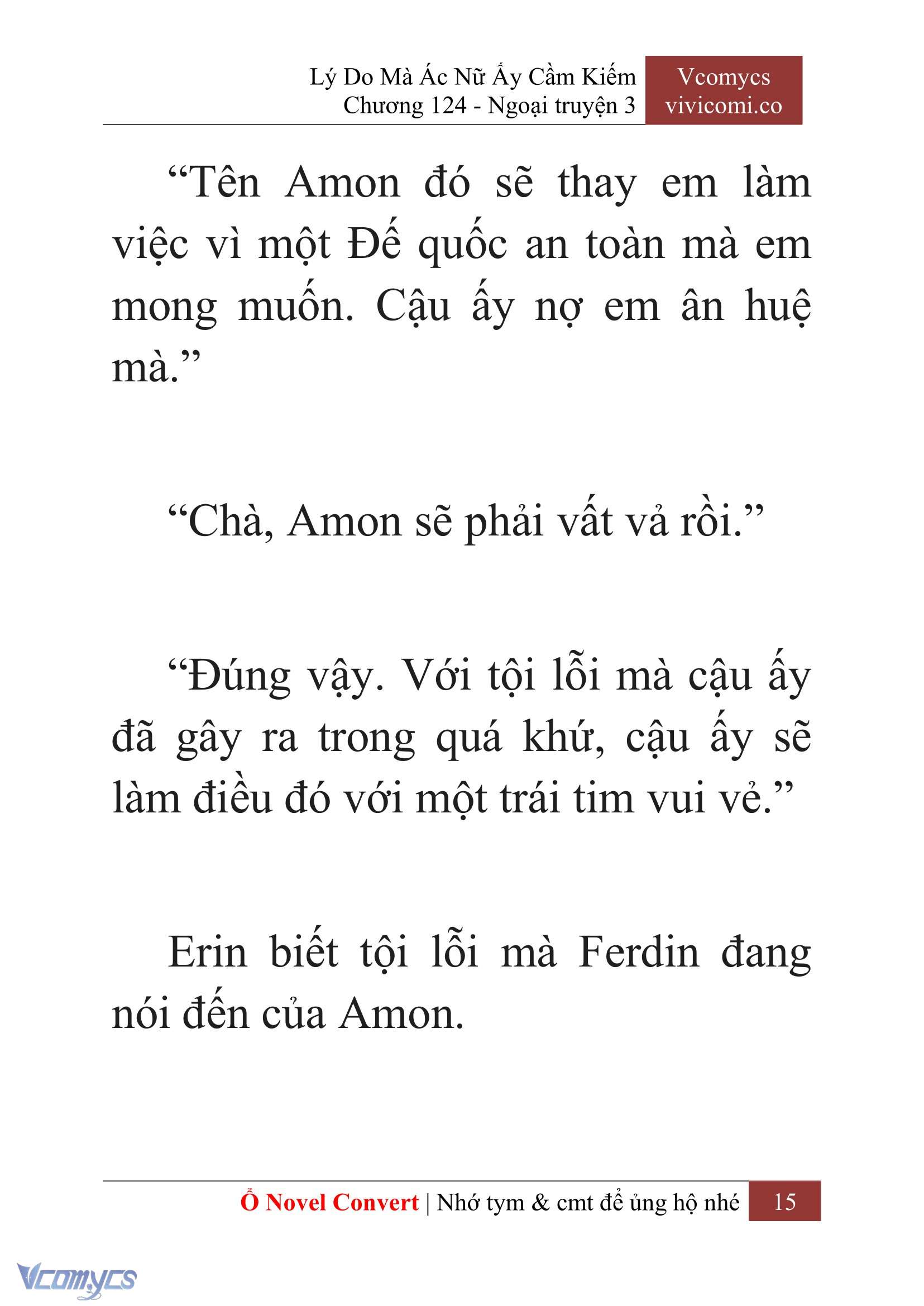 [Novel] Lý Do Mà Ác Nữ Ấy Cầm Kiếm Chap 124 - Trang 2