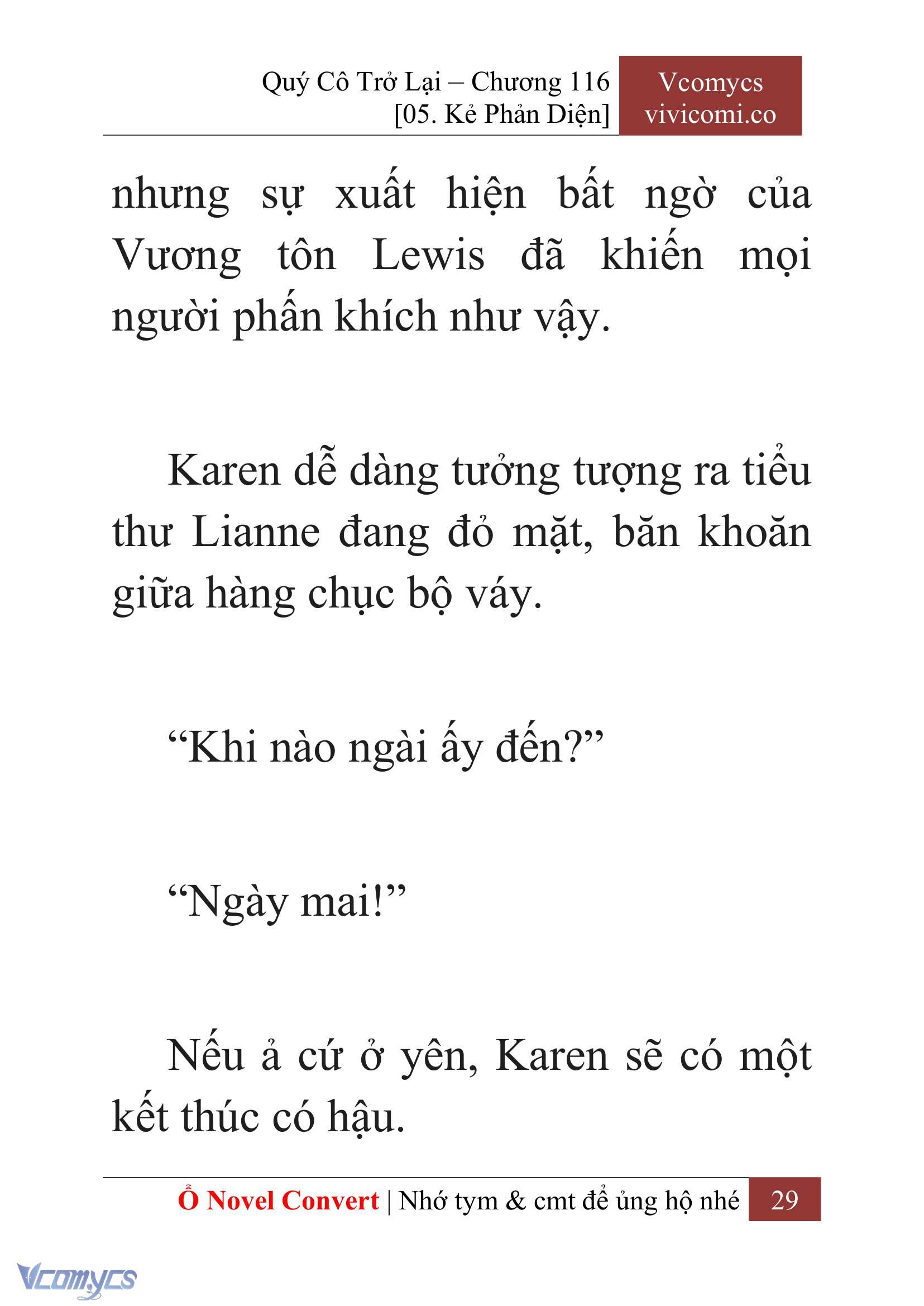 [Novel] Quý Cô Trở Lại Chap 116 - Trang 2