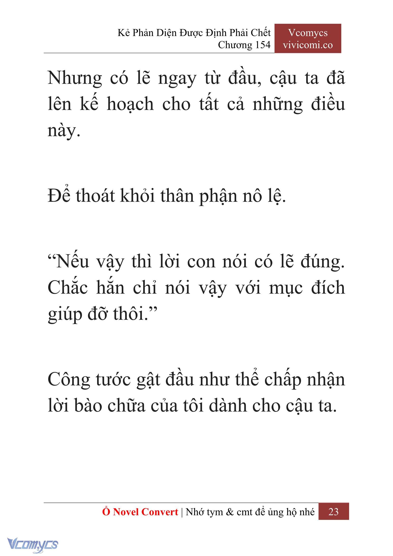 [Novel] Kẻ Phản Diện Được Định Phải Chết Chap 154 - Trang 2