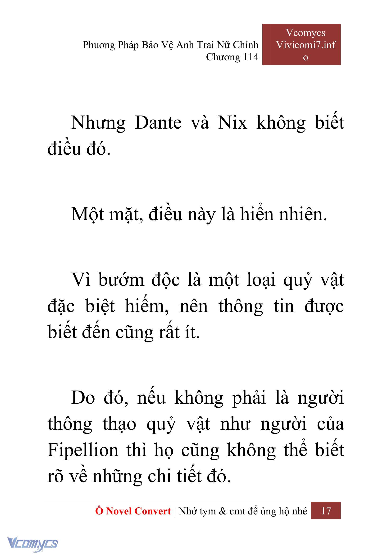 [Novel] Phương Pháp Bảo Vệ Anh Trai Nữ Chính Chap 114 - Trang 2
