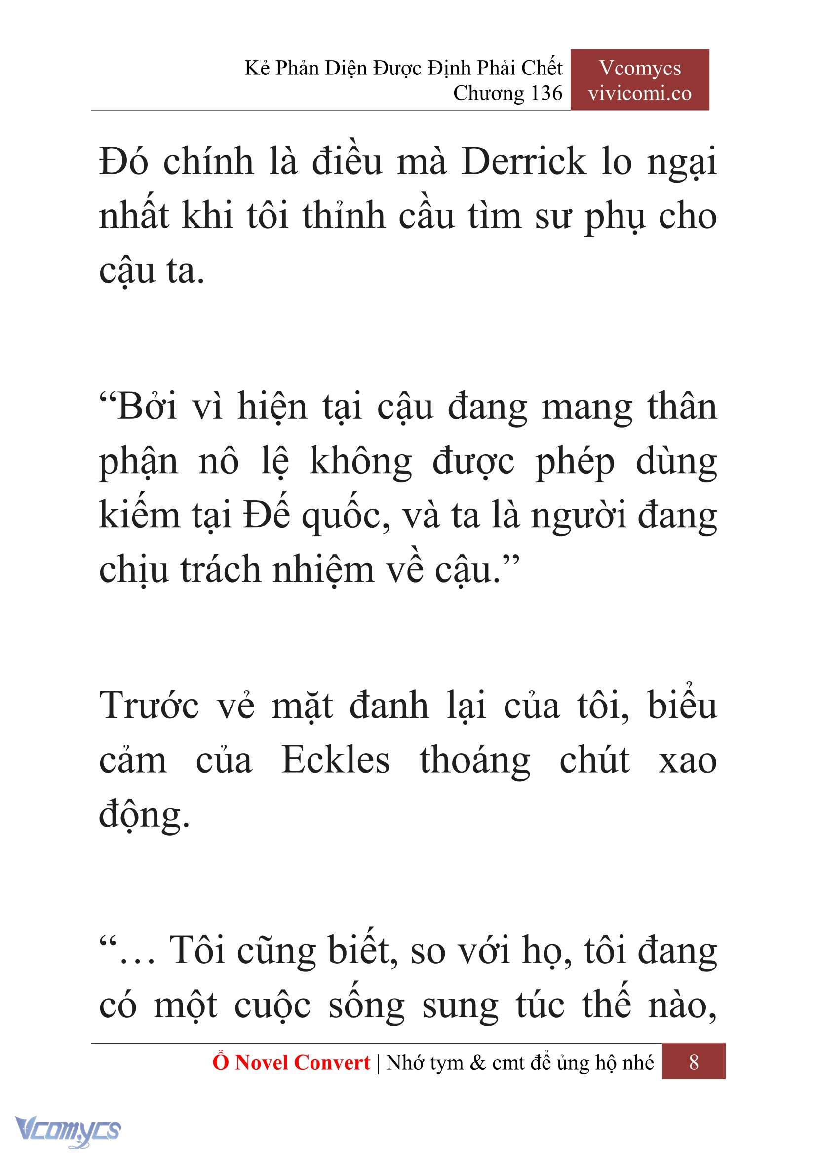 [Novel] Kẻ Phản Diện Được Định Phải Chết Chap 136 - Trang 2