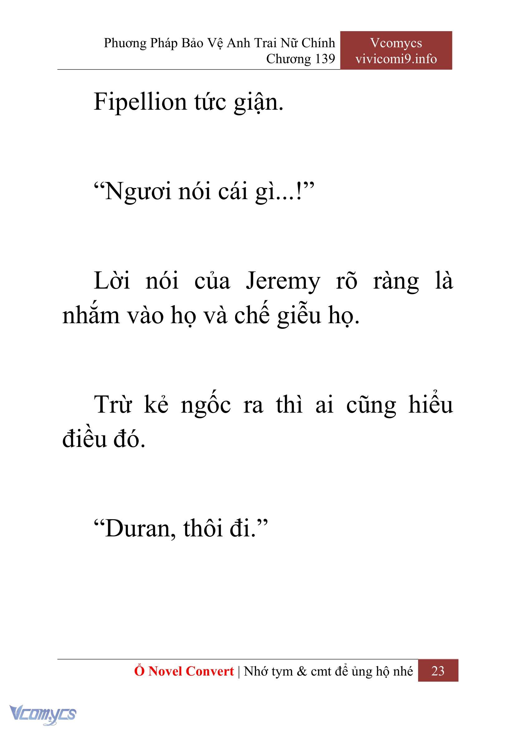 [Novel] Phương Pháp Bảo Vệ Anh Trai Nữ Chính Chap 139 - Trang 2